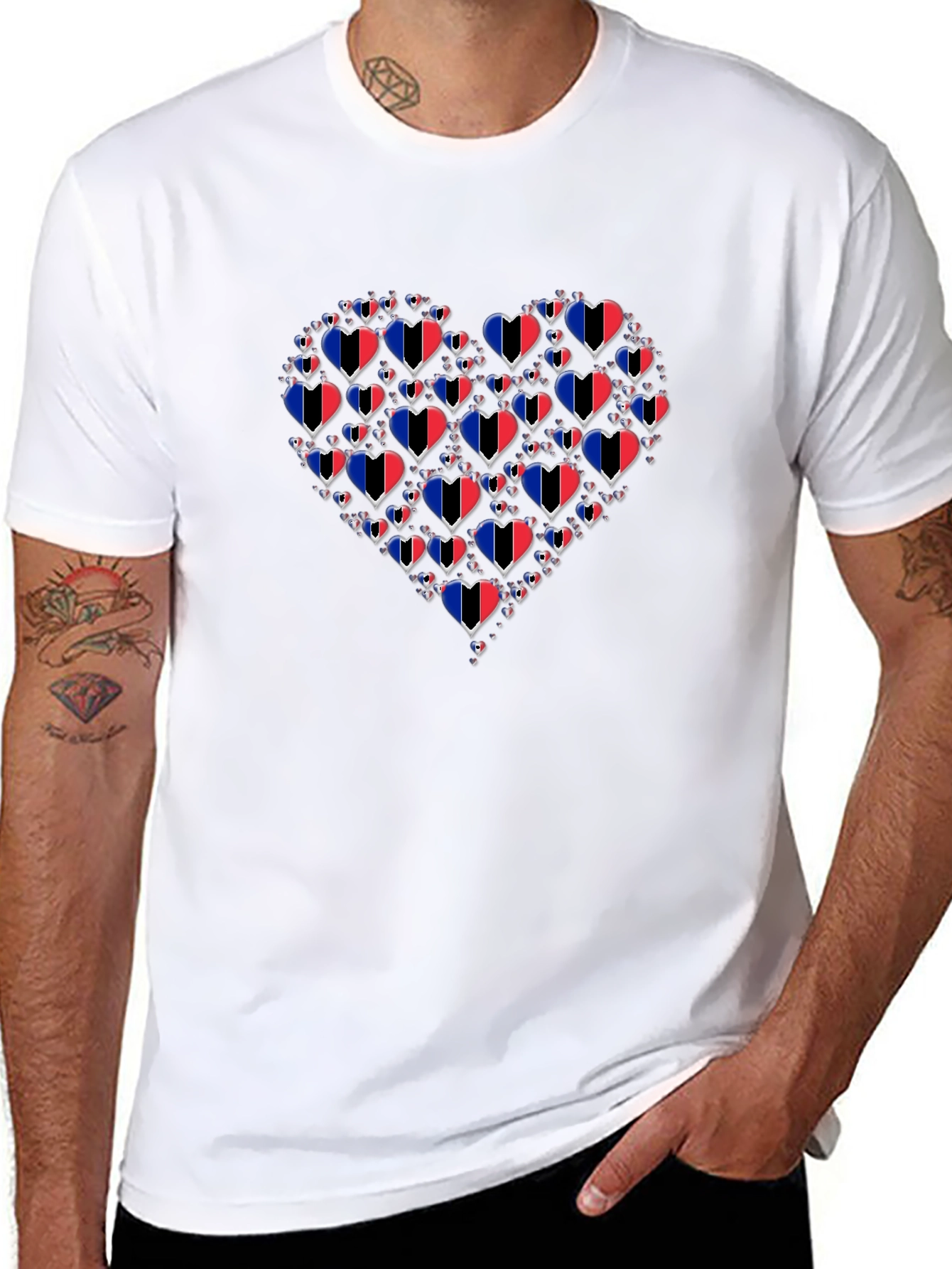 Heart Trinidad & Tobago Flag T-Shirt