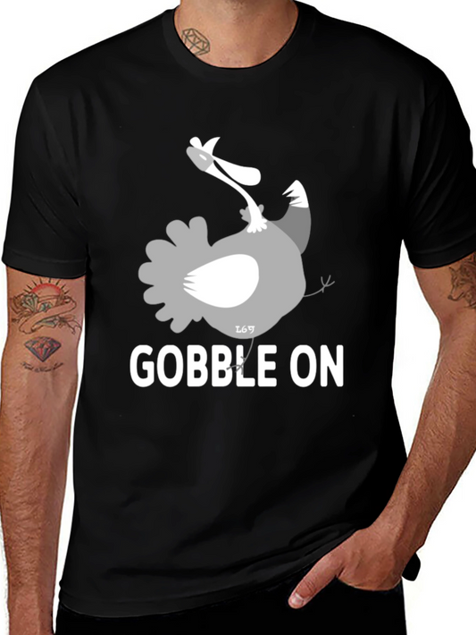 Gobble On Turkey Graphic Tee