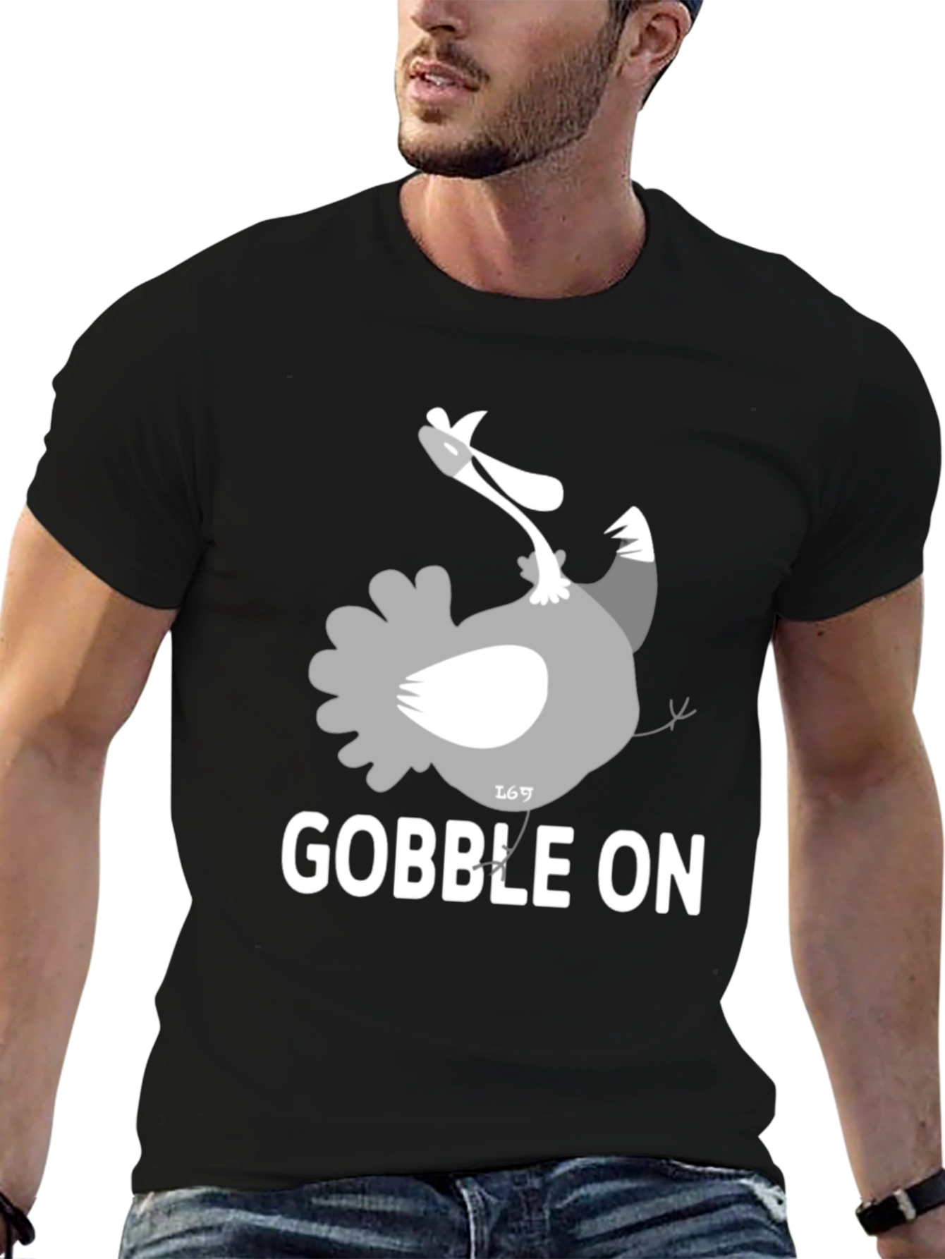 Gobble On Turkey Graphic Tee