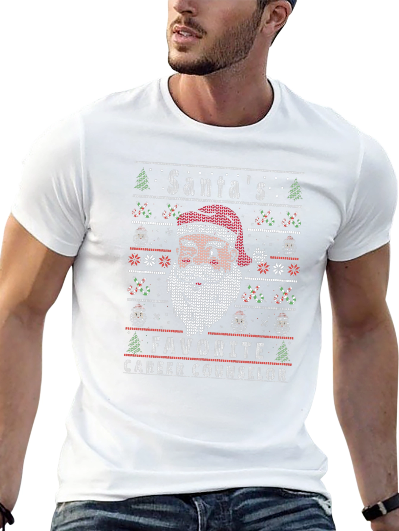 Santas Favorite Career Counselor Christmas Sweater T-Shirt
