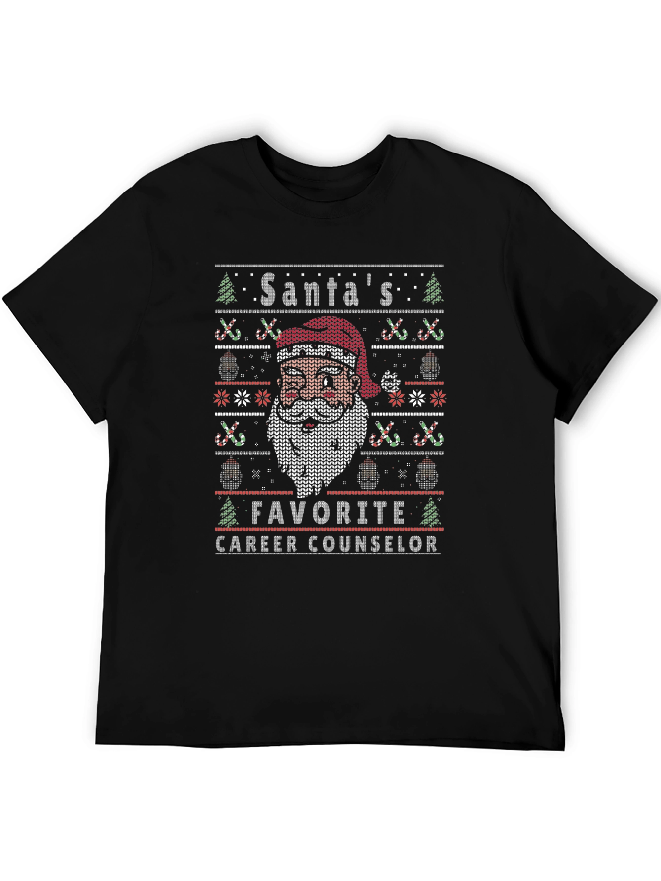 Santas Favorite Career Counselor Christmas Sweater T-Shirt