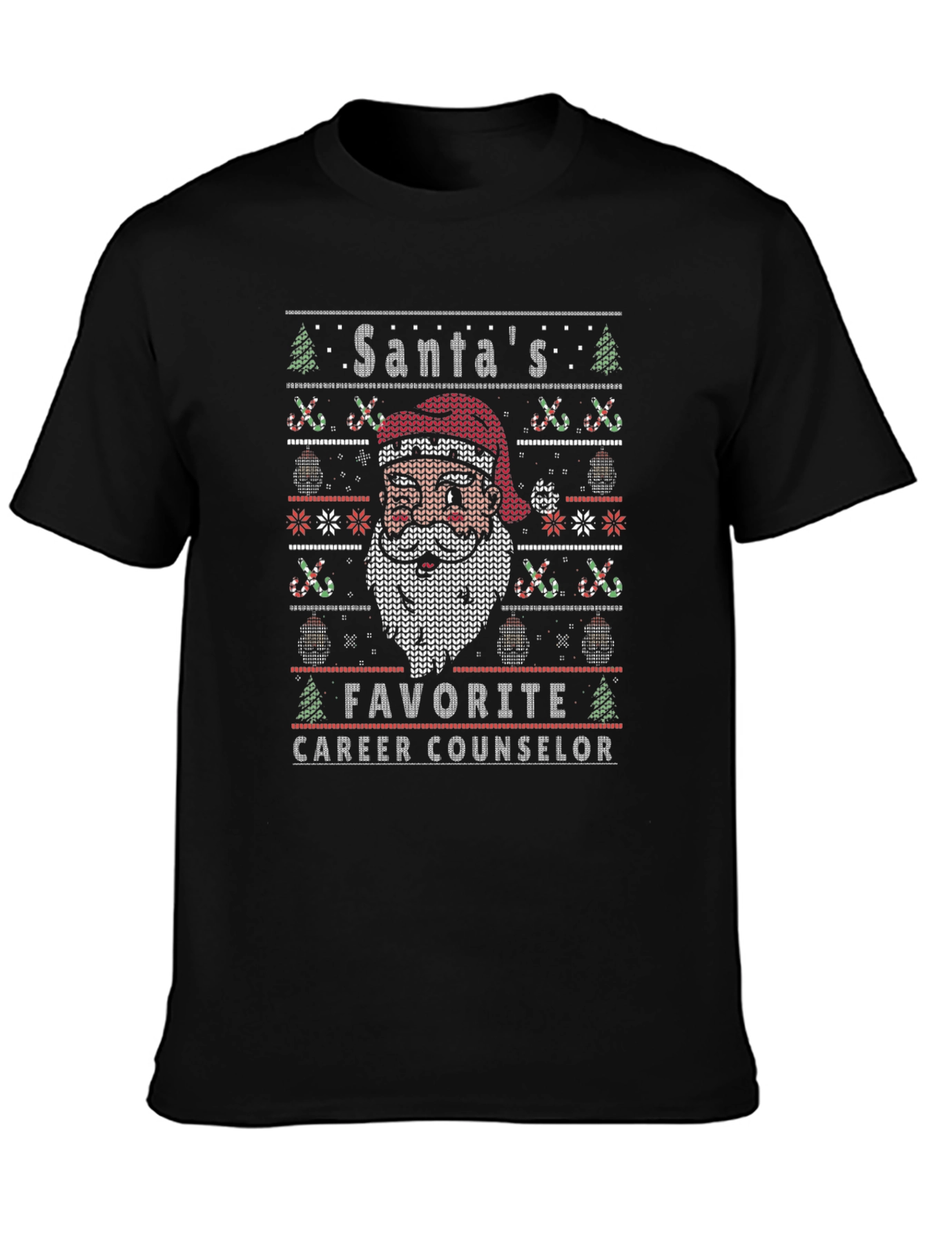 Santas Favorite Career Counselor Christmas Sweater T-Shirt