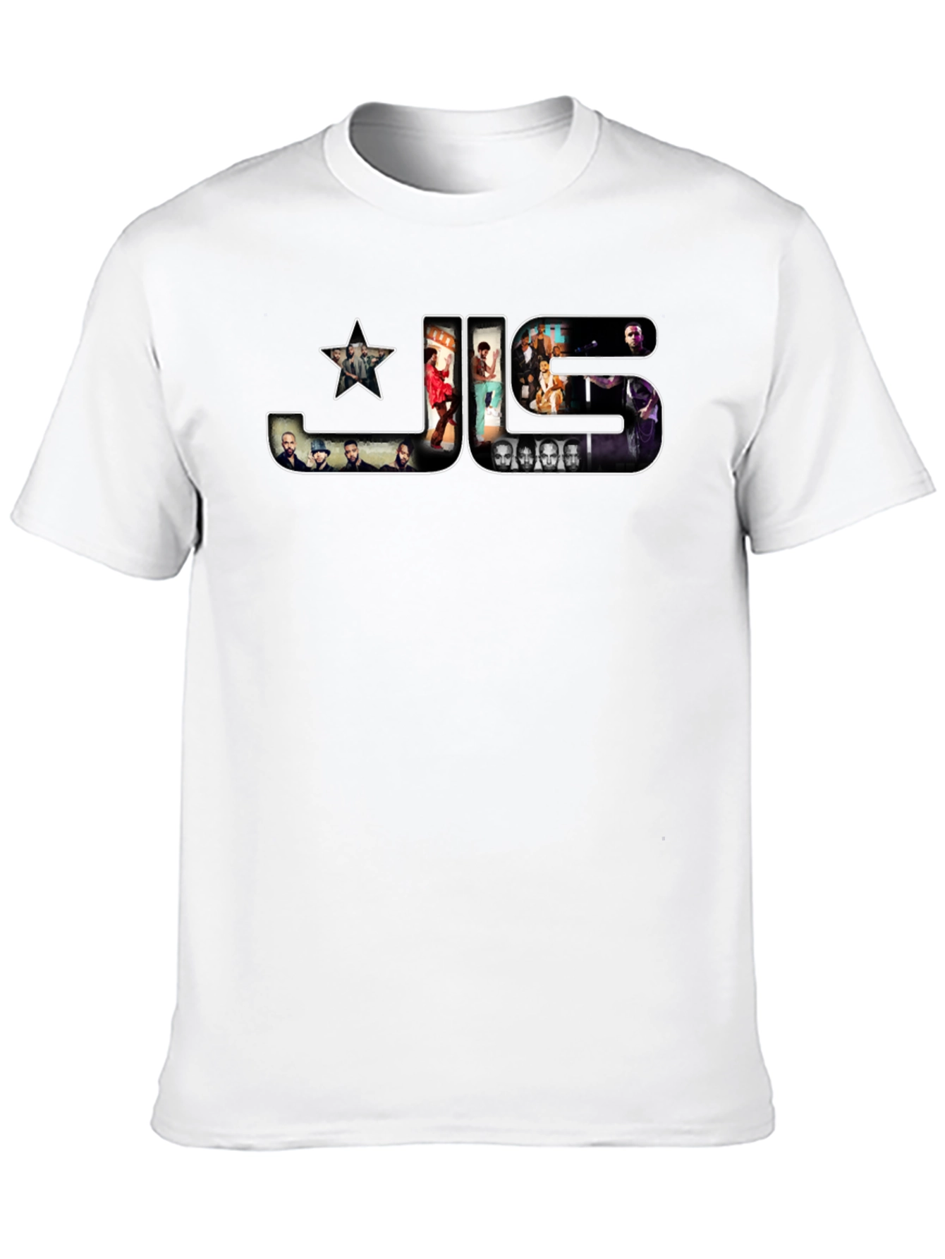 Black JLS Band Graphic Print T-Shirt