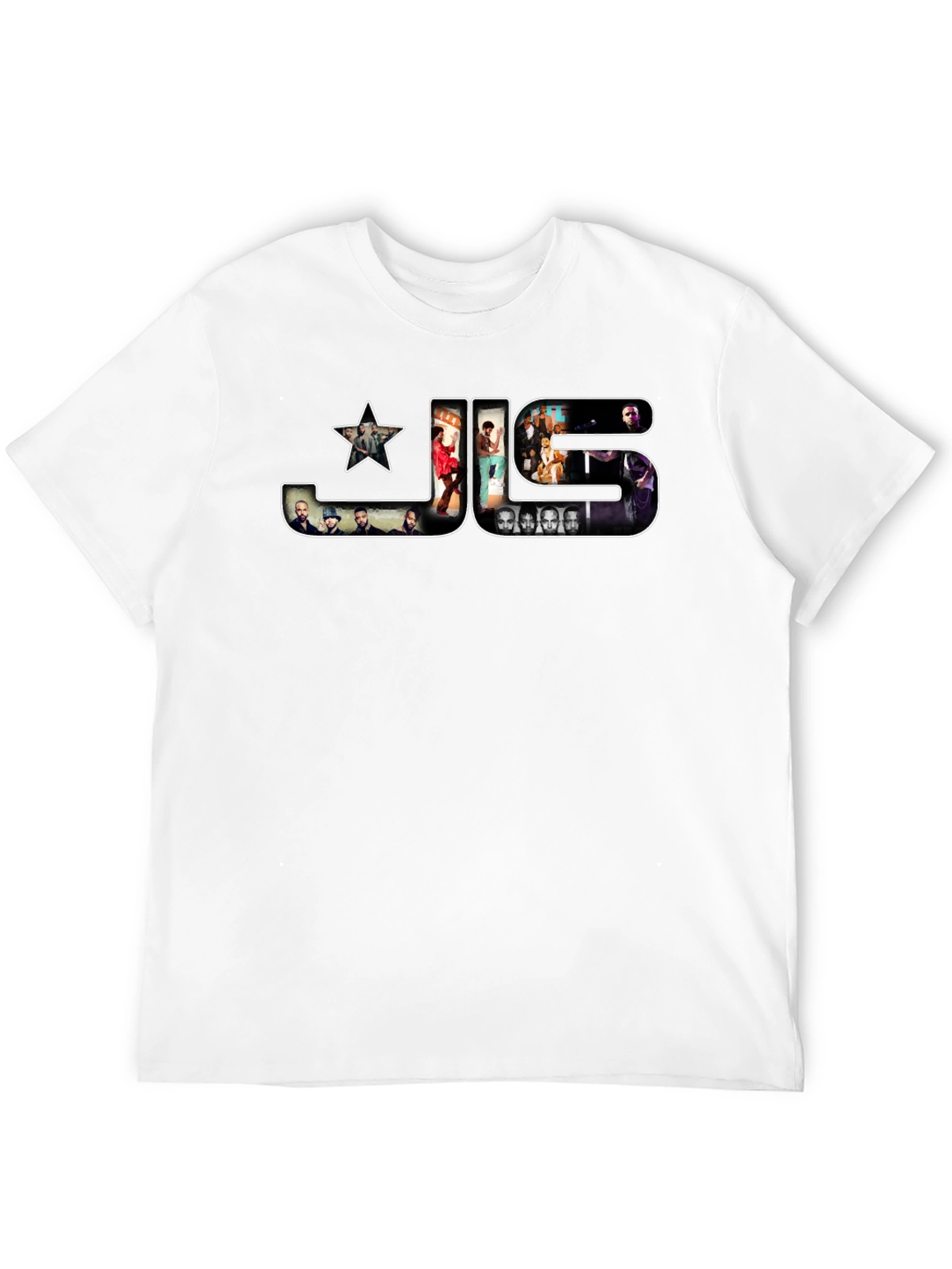 Black JLS Band Graphic Print T-Shirt