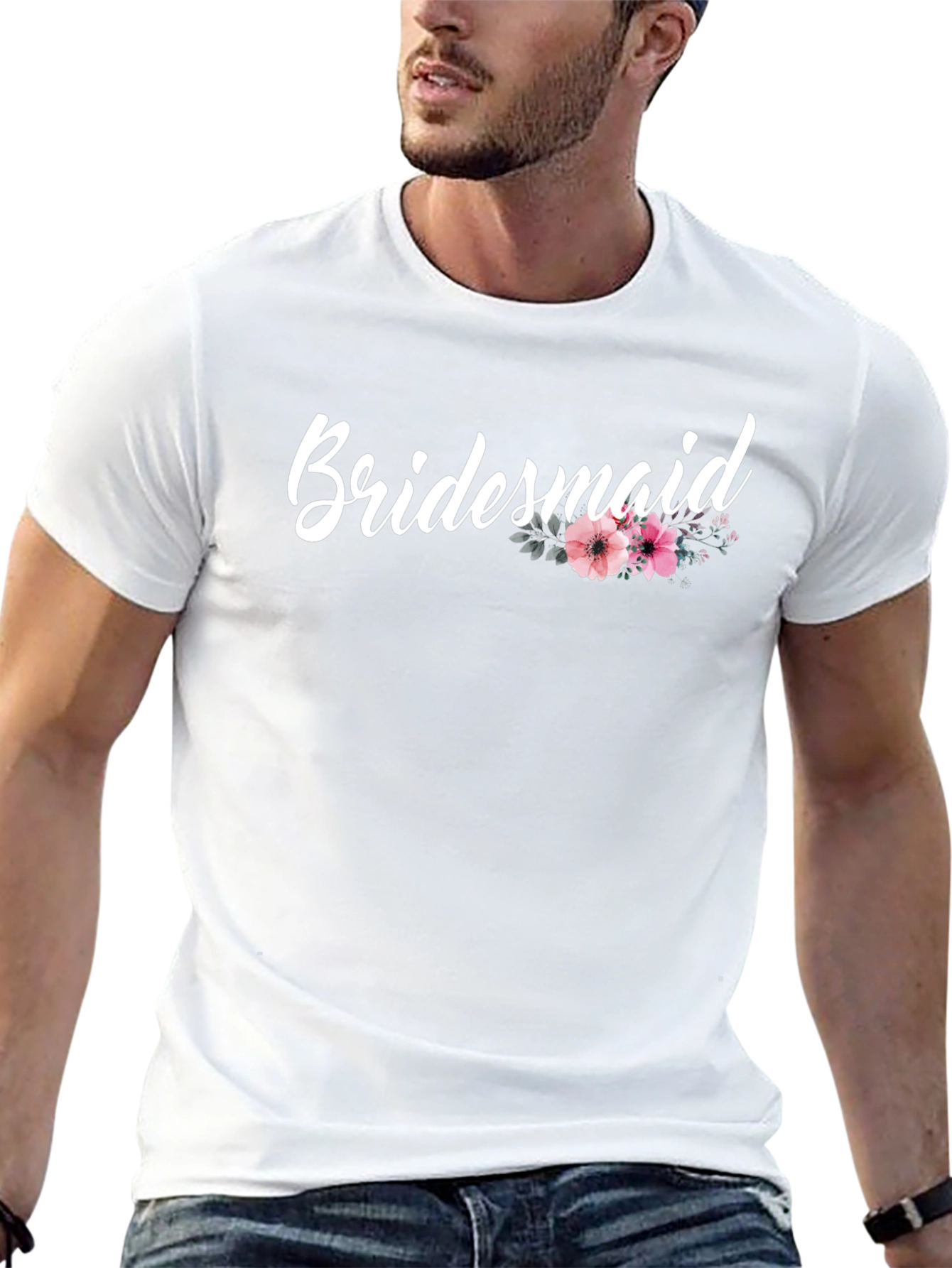Bridesmaid Floral T-Shirt - Wedding Party Tee