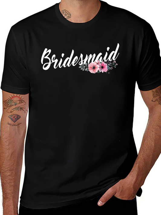 Bridesmaid Floral T-Shirt - Wedding Party Tee