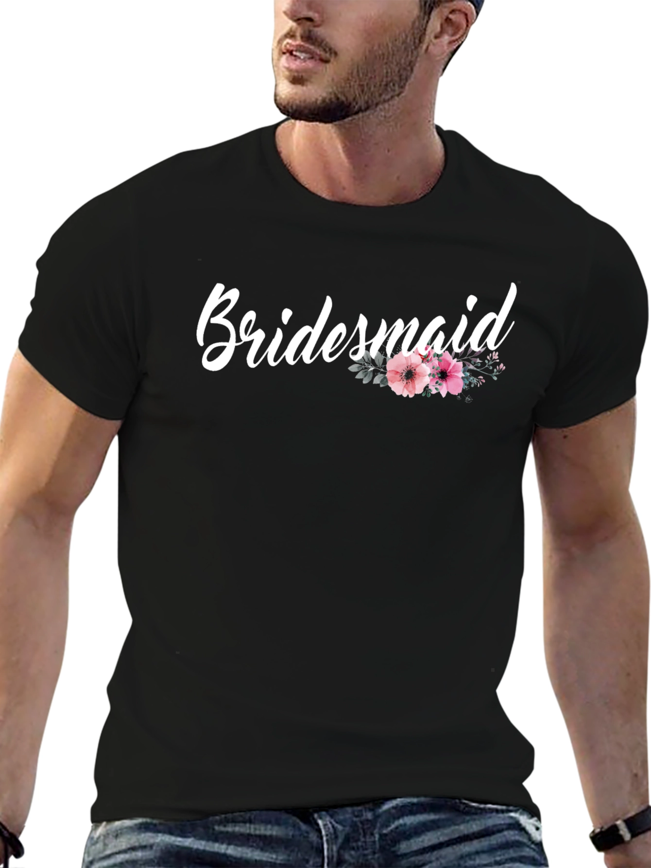 Bridesmaid Floral T-Shirt - Wedding Party Tee