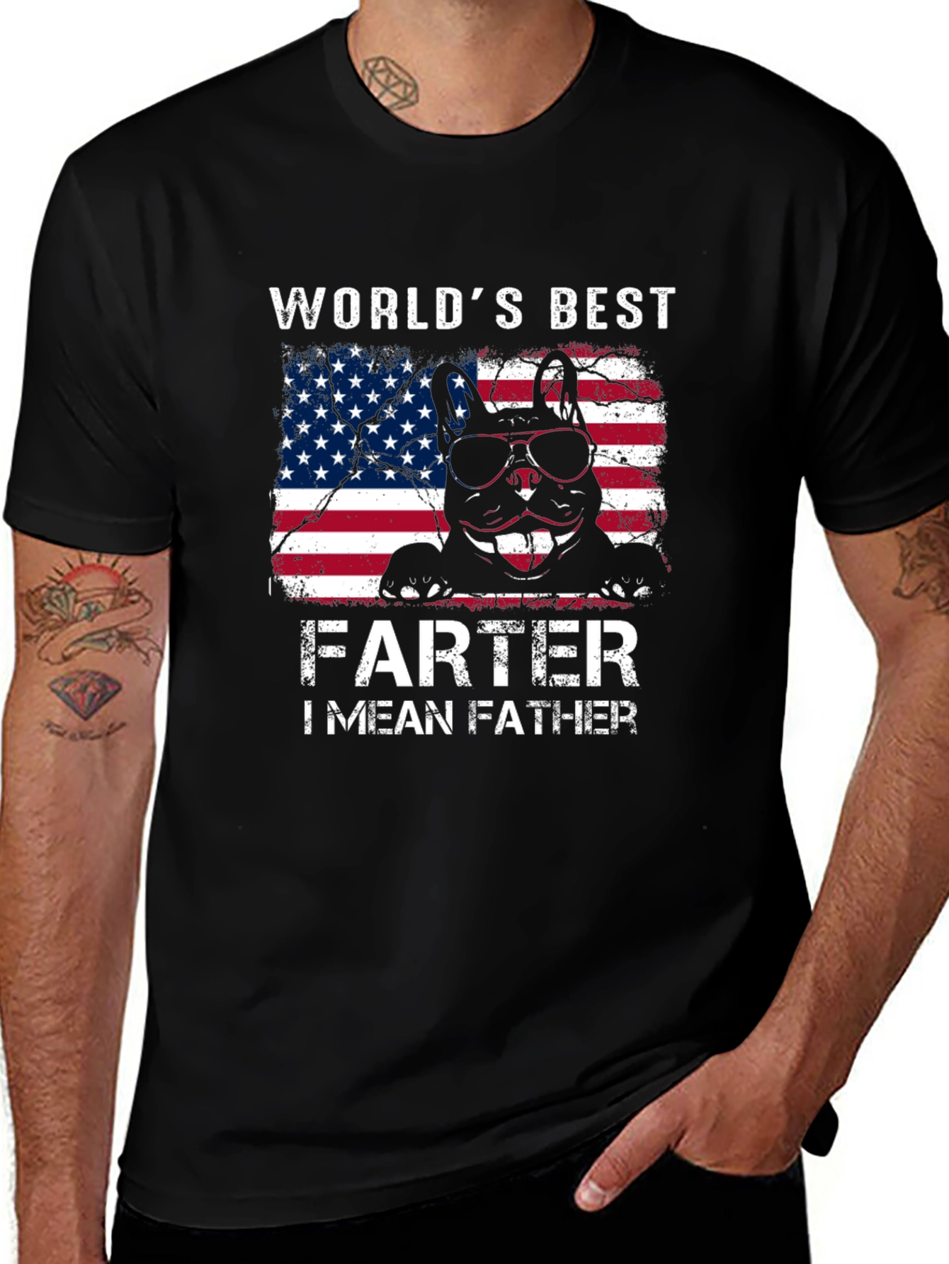 Worlds Best Farter I Mean Father Graphic T-Shirt