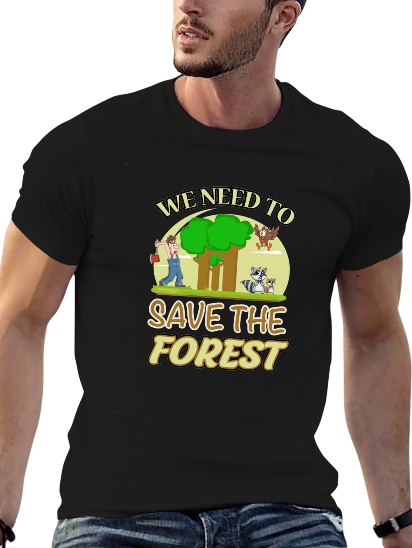 Save the Forest Graphic T-Shirt