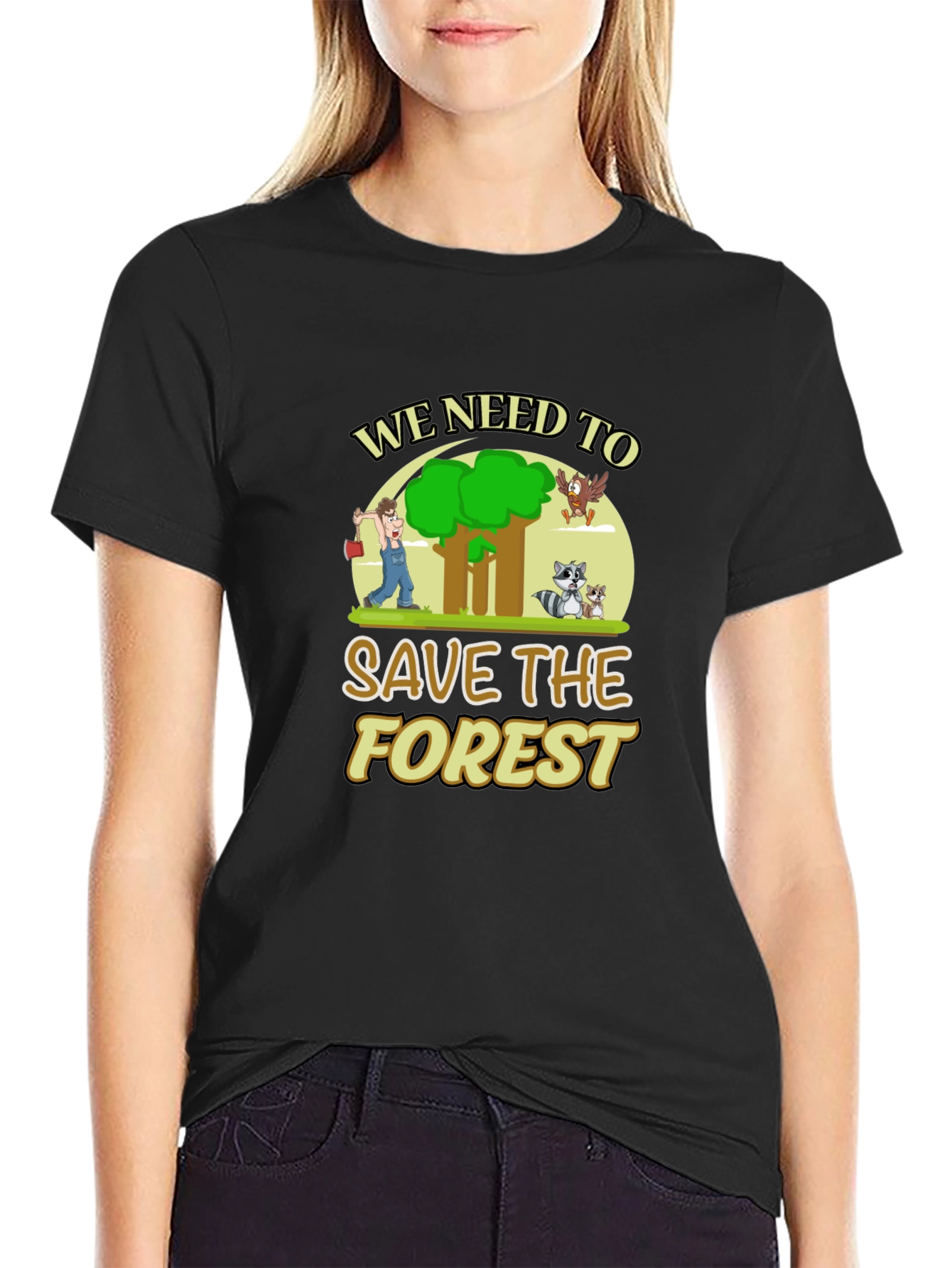 Save the Forest Graphic T-Shirt