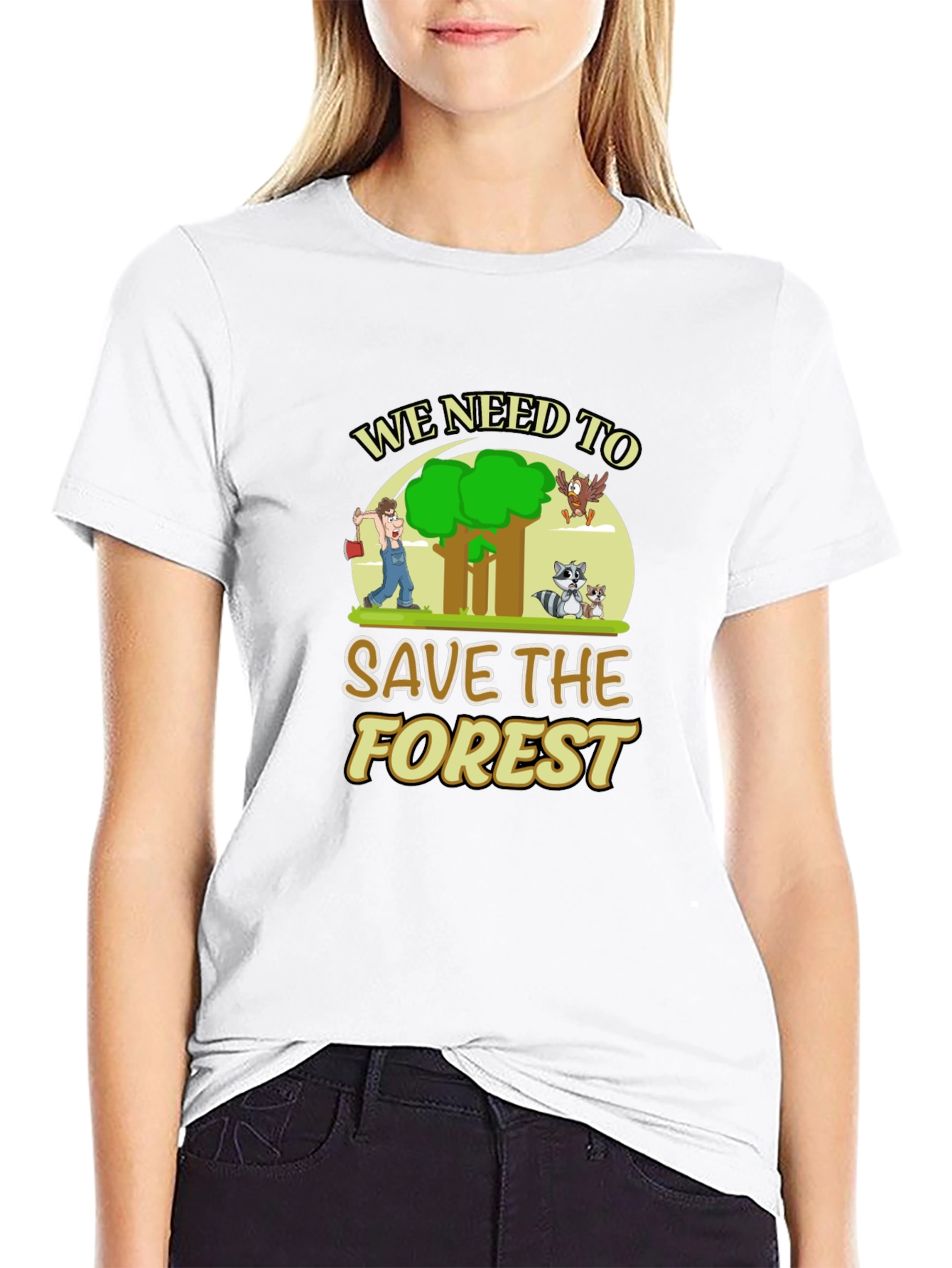 Save the Forest Graphic T-Shirt