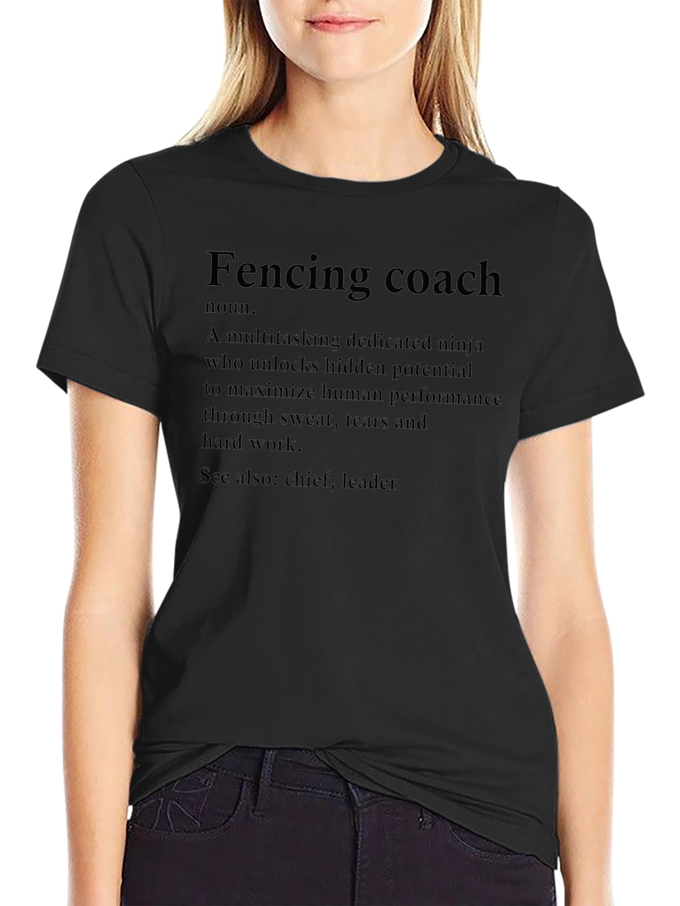 Fencing Coach Definition T-Shirt