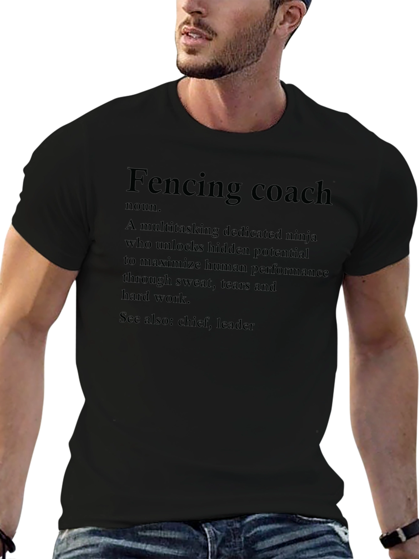 Fencing Coach Definition T-Shirt