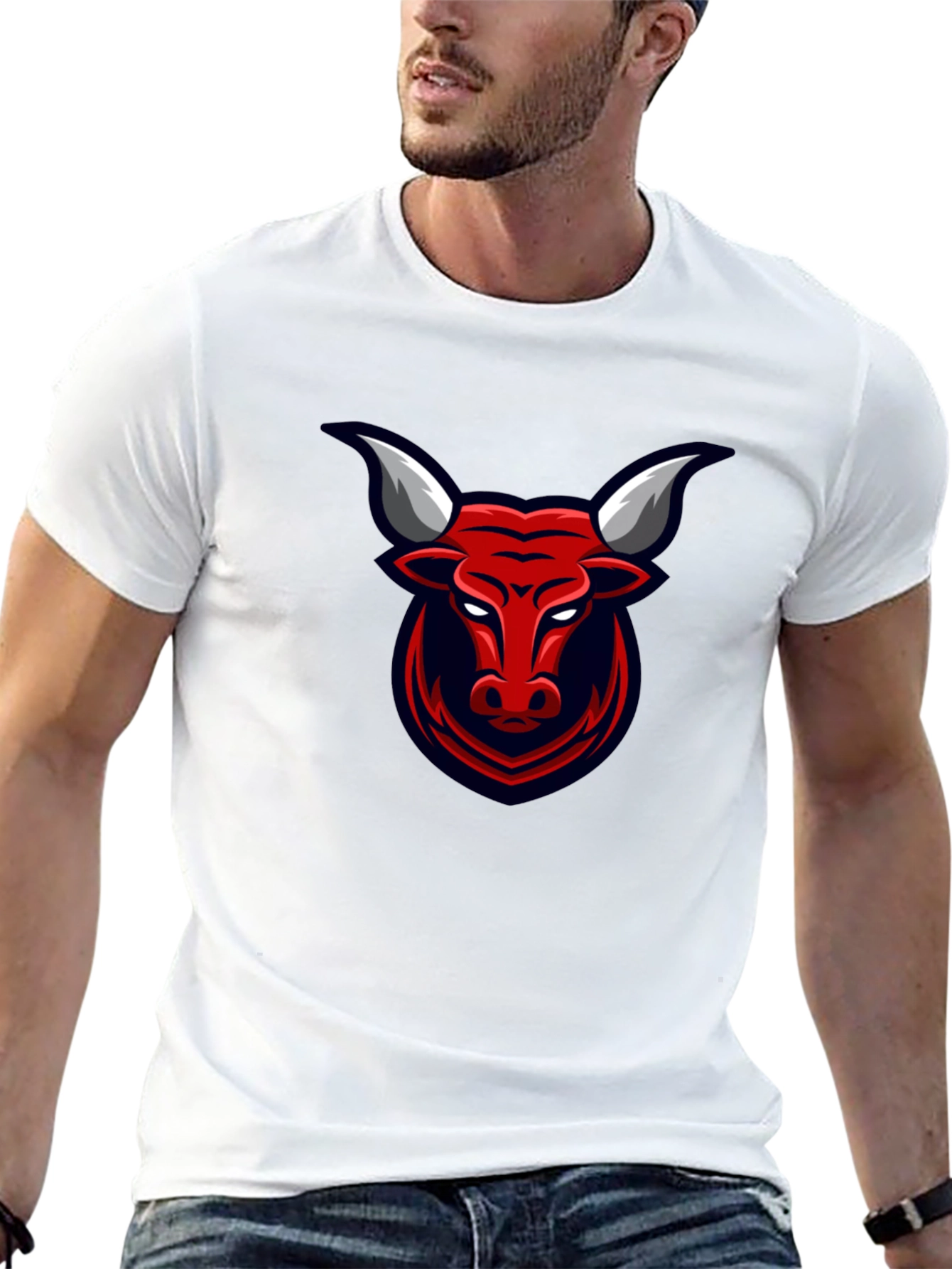 Red Bull Graphic Print Black T-Shirt