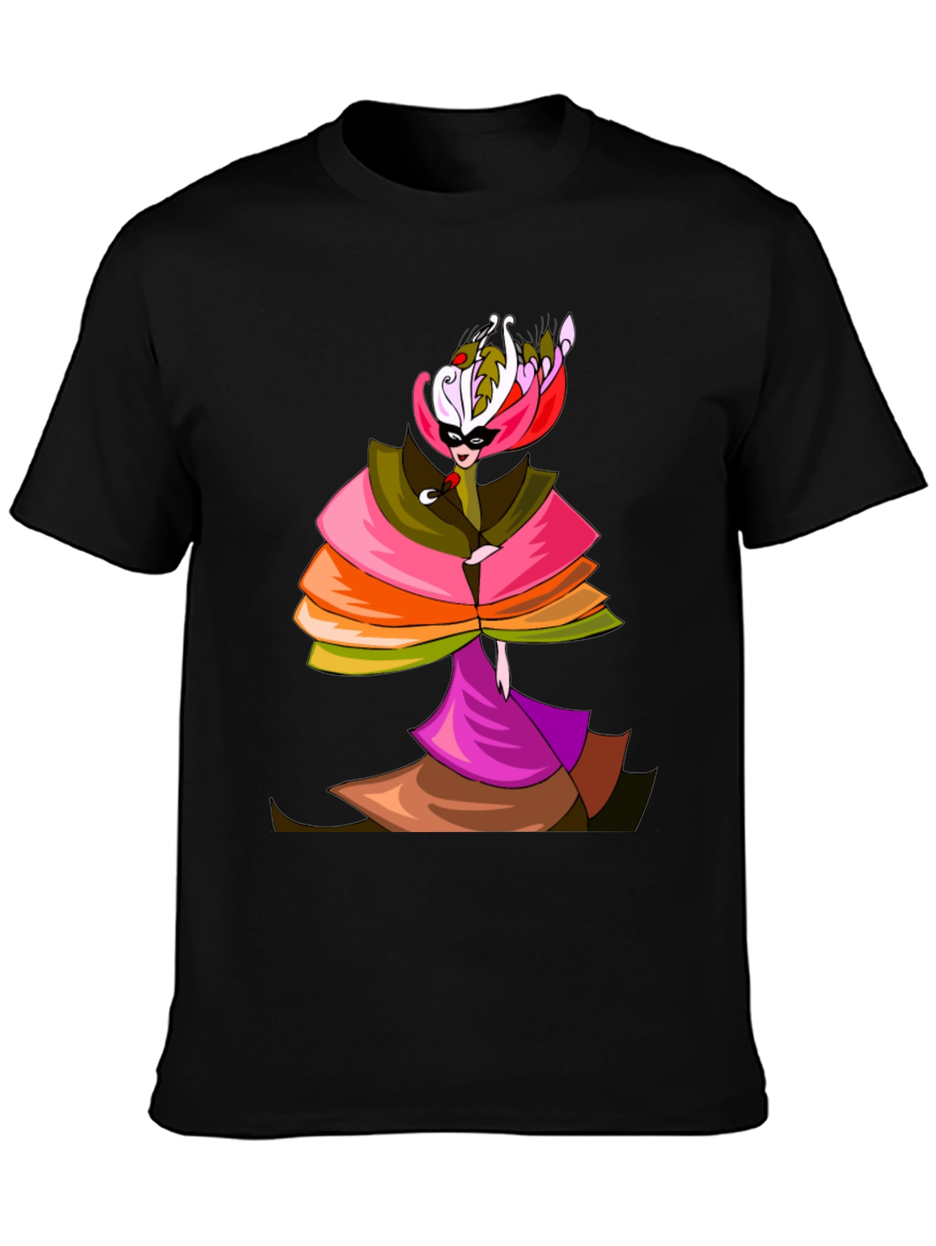 Masquerade Party T-Shirt - Unique Artistic Design