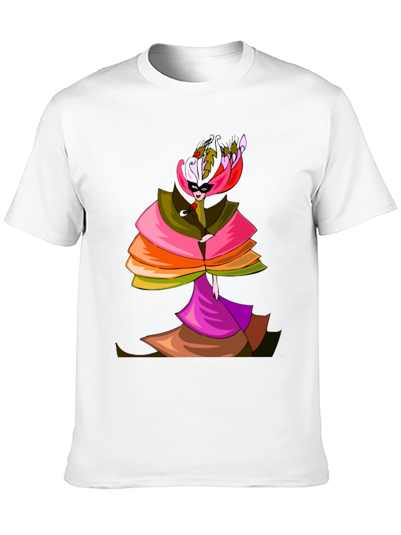 Masquerade Party T-Shirt - Unique Artistic Design