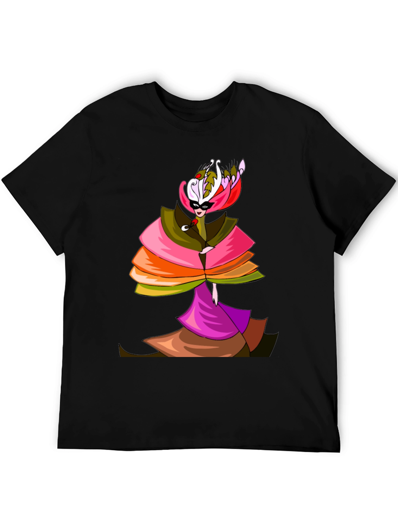 Masquerade Party T-Shirt - Unique Artistic Design