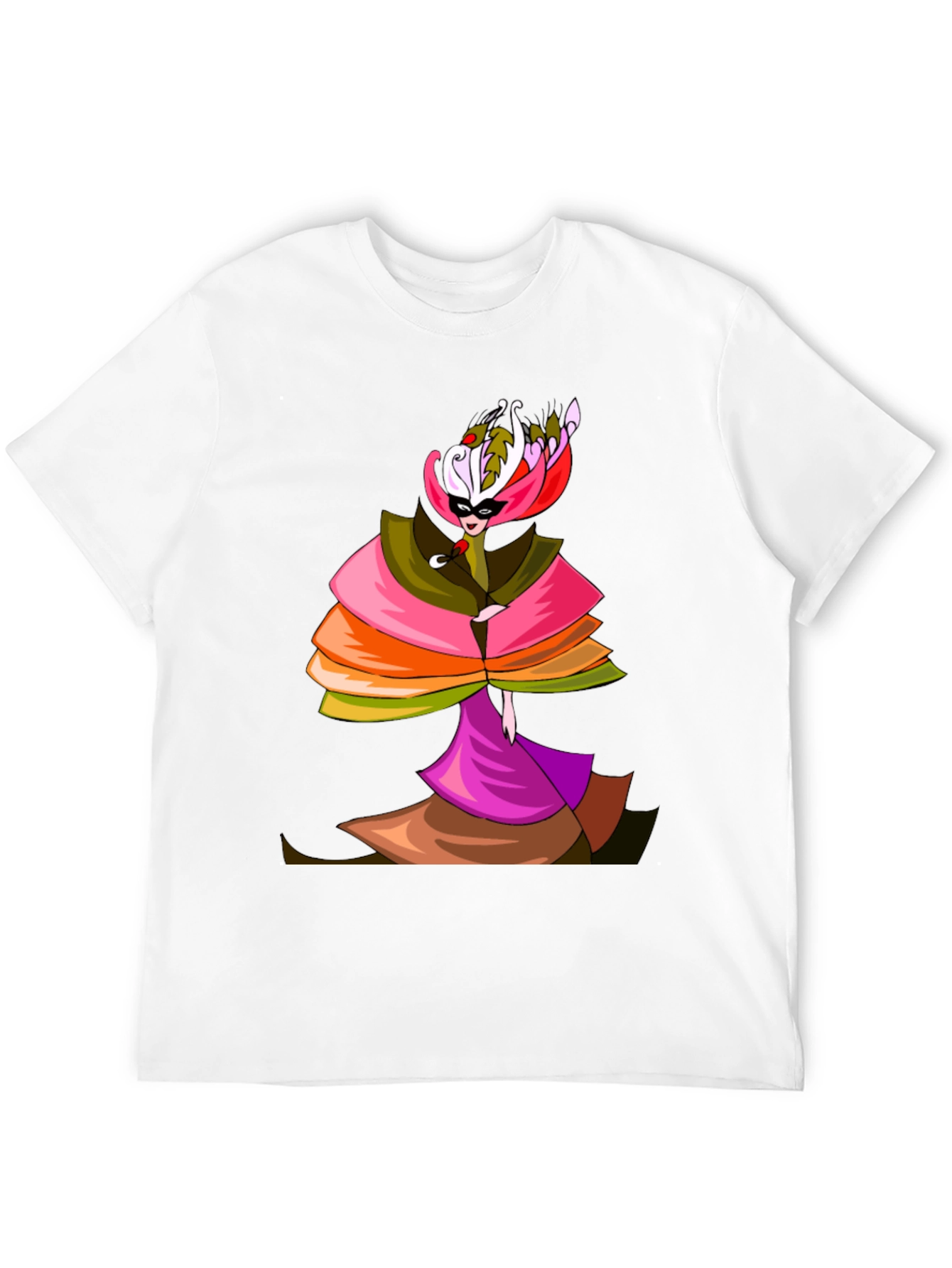 Masquerade Party T-Shirt - Unique Artistic Design