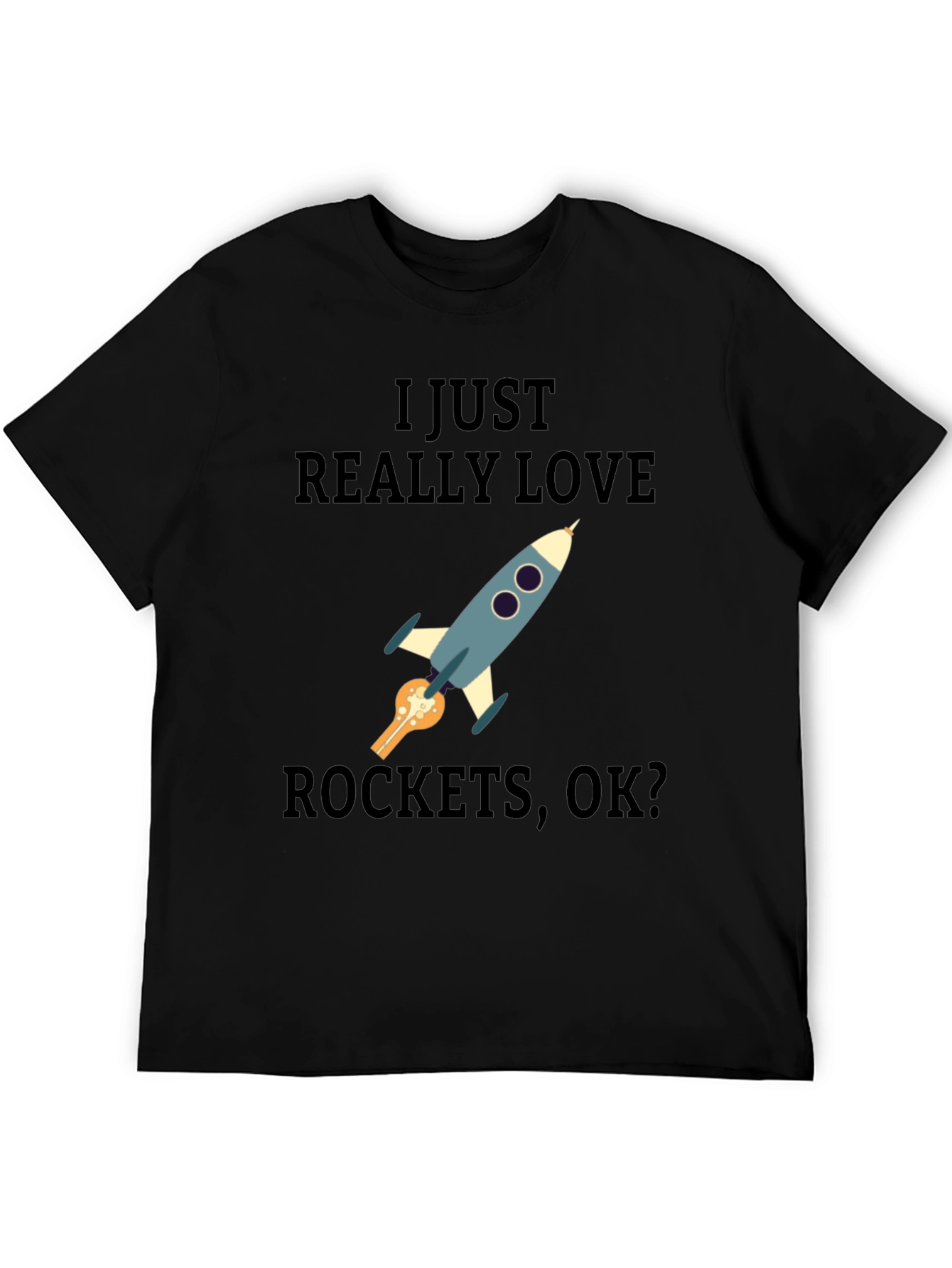 I Love Rockets T-Shirt - Space Enthusiast Tee
