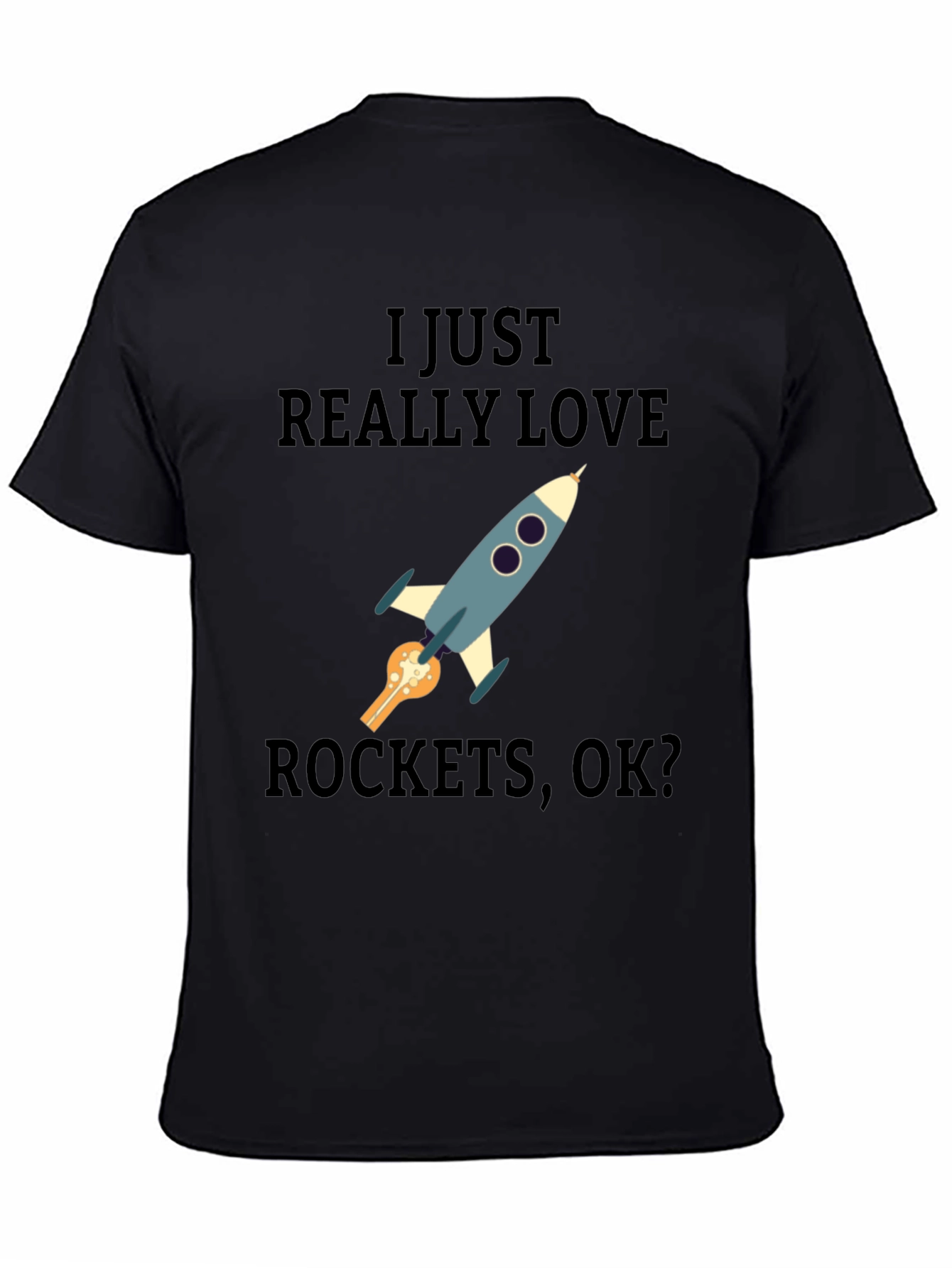 I Love Rockets T-Shirt - Space Enthusiast Tee