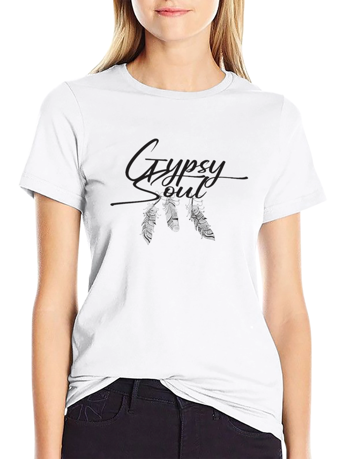 Gypsy Soul Black Graphic Tee Shirt