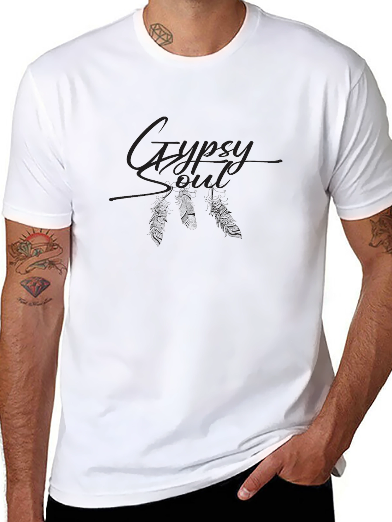 Gypsy Soul Black Graphic Tee Shirt