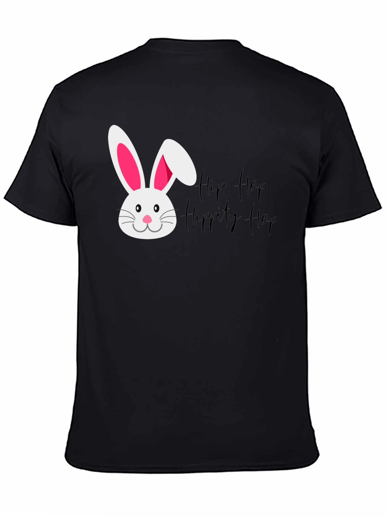 Hip Hop Easter Bunny Black T-Shirt
