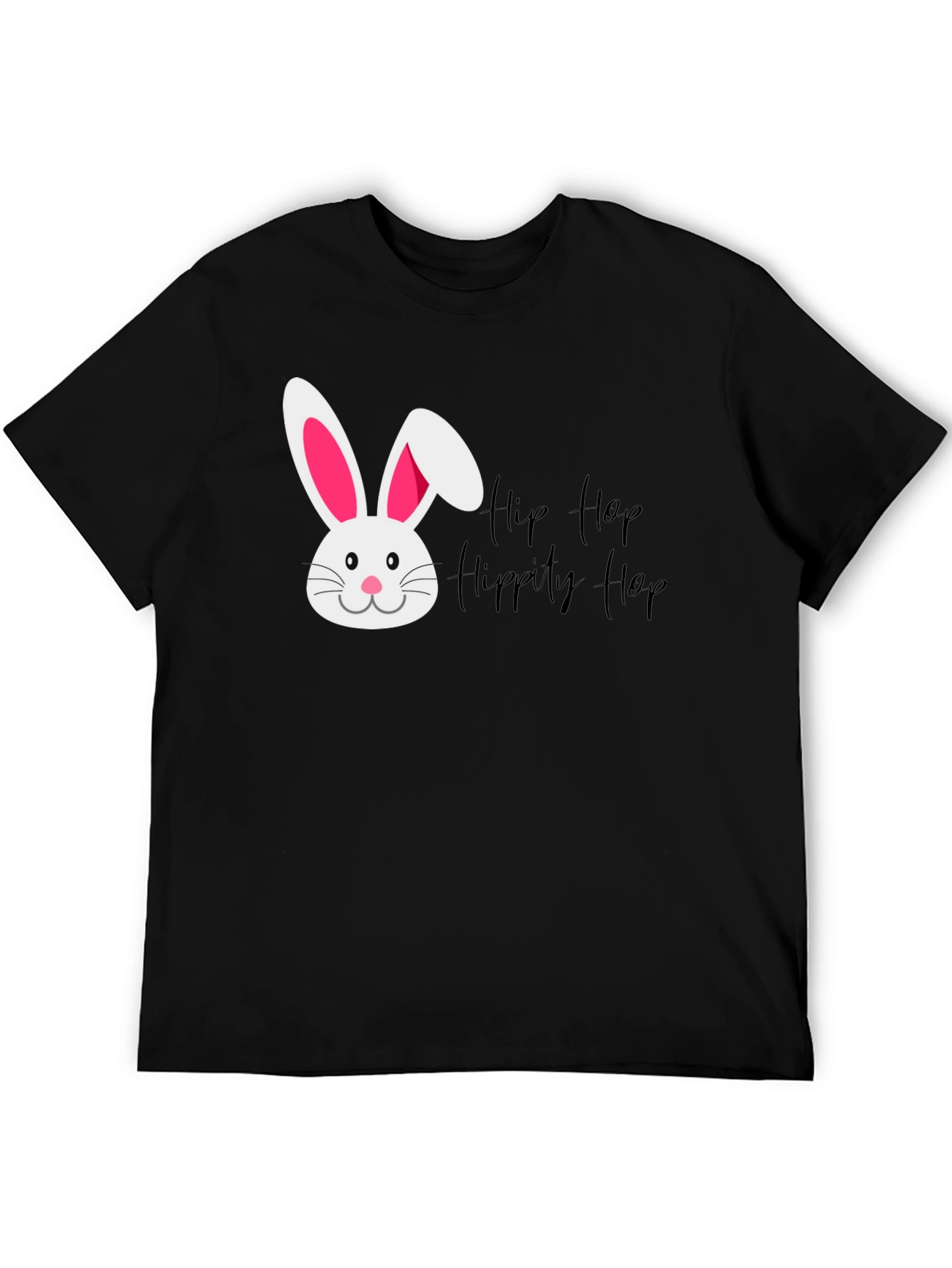 Hip Hop Easter Bunny Black T-Shirt