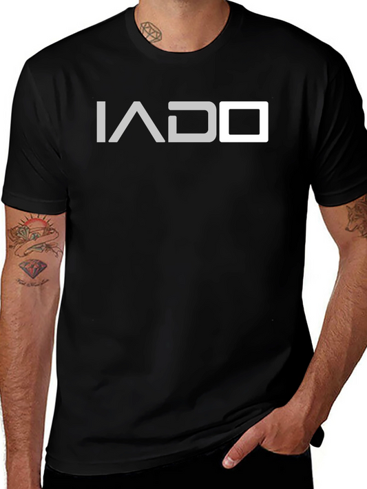 IADO Graphic Print Black T-Shirt