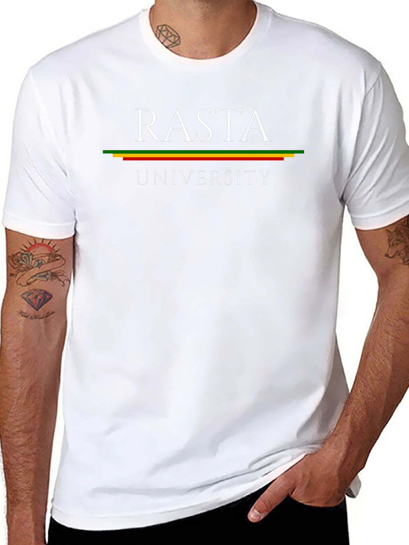 Rasta University Graphic T-Shirt - Reggae Style