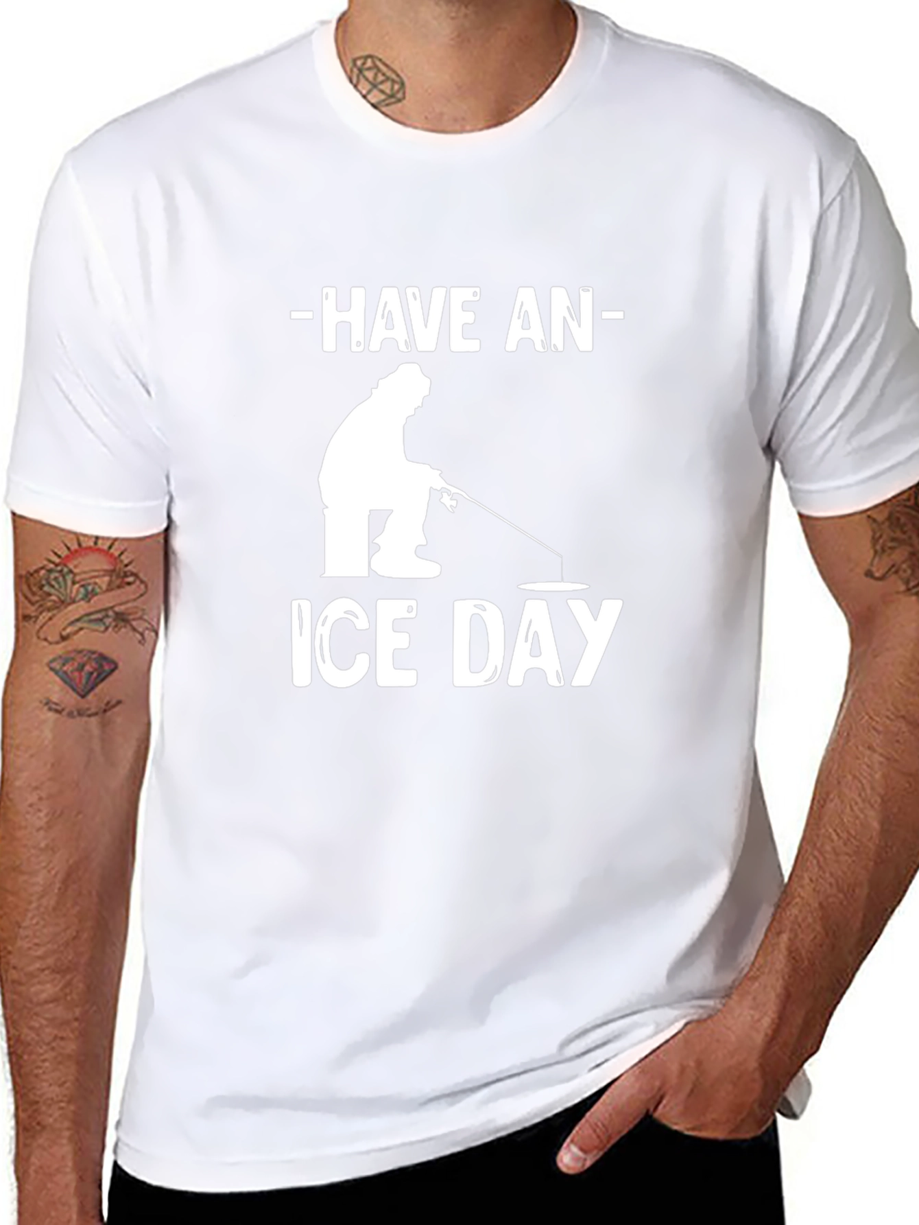 Ice Fishing T-Shirt - Have an Ice Day!