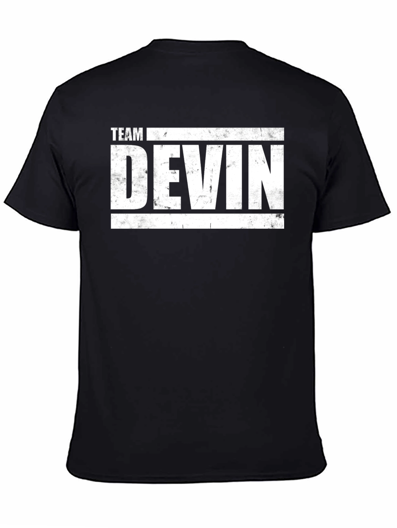 Team Devin Graphic T-Shirt - Black Crew Neck Tee