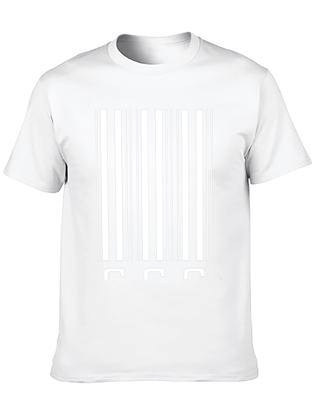 Barcode Novelty Graphic Tee - Black Cotton Blend