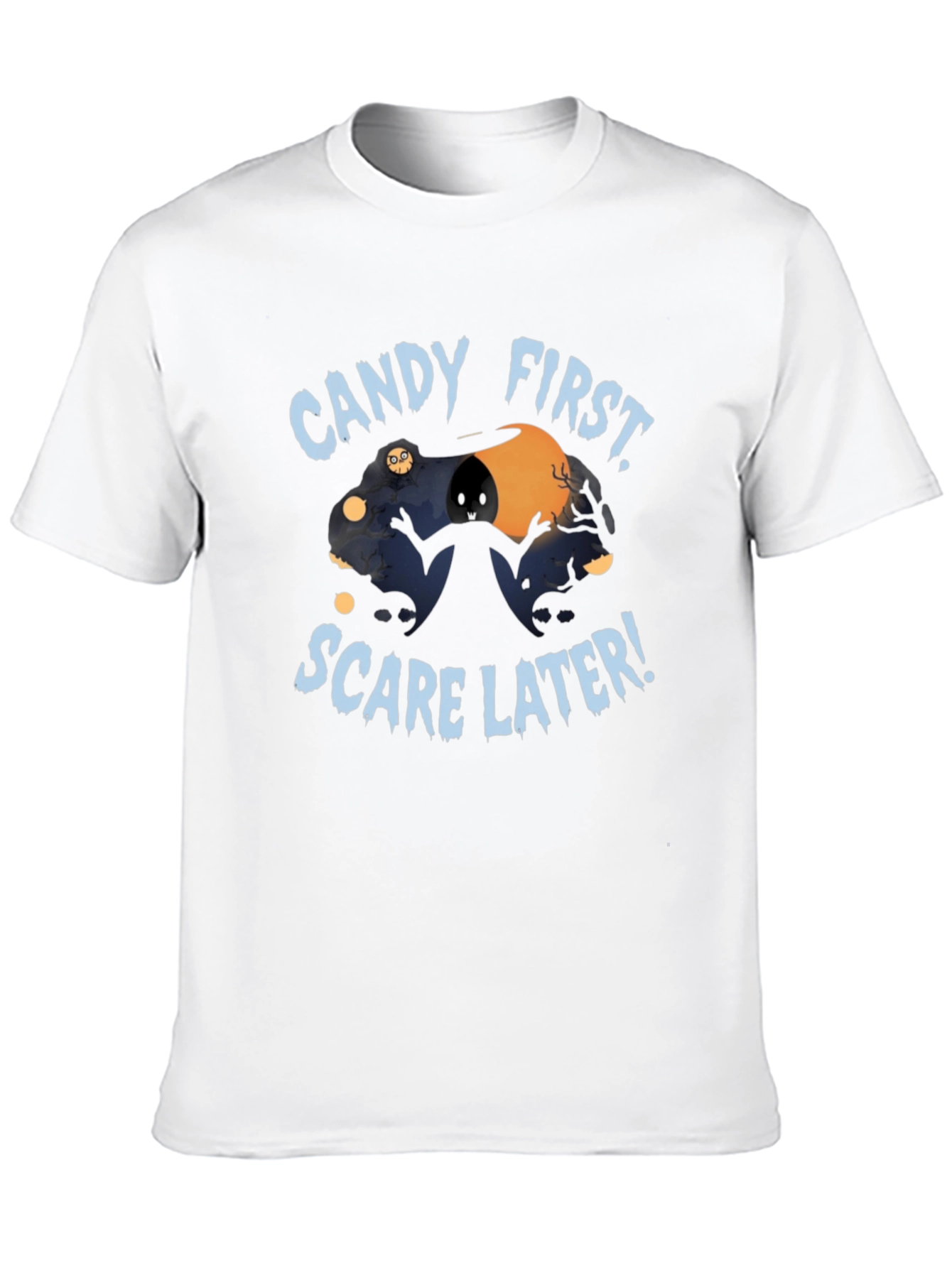 Candy First Scare Later Halloween T-Shirt