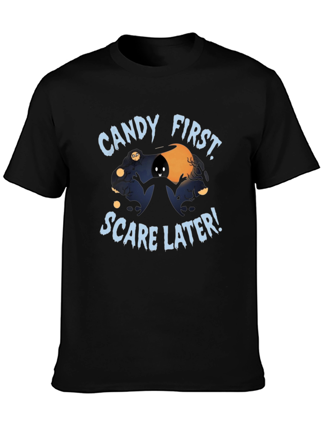 Candy First Scare Later Halloween T-Shirt