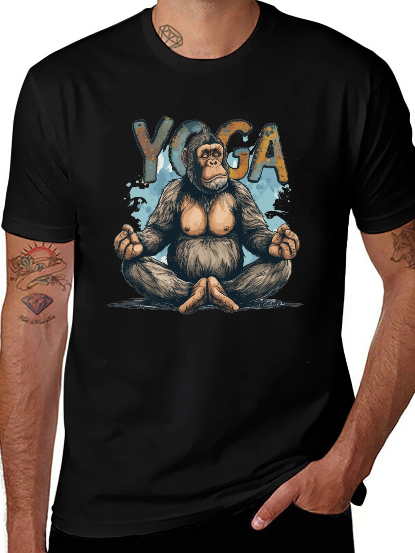 Yoga Gorilla Graphic T-Shirt - Relaxed Fit