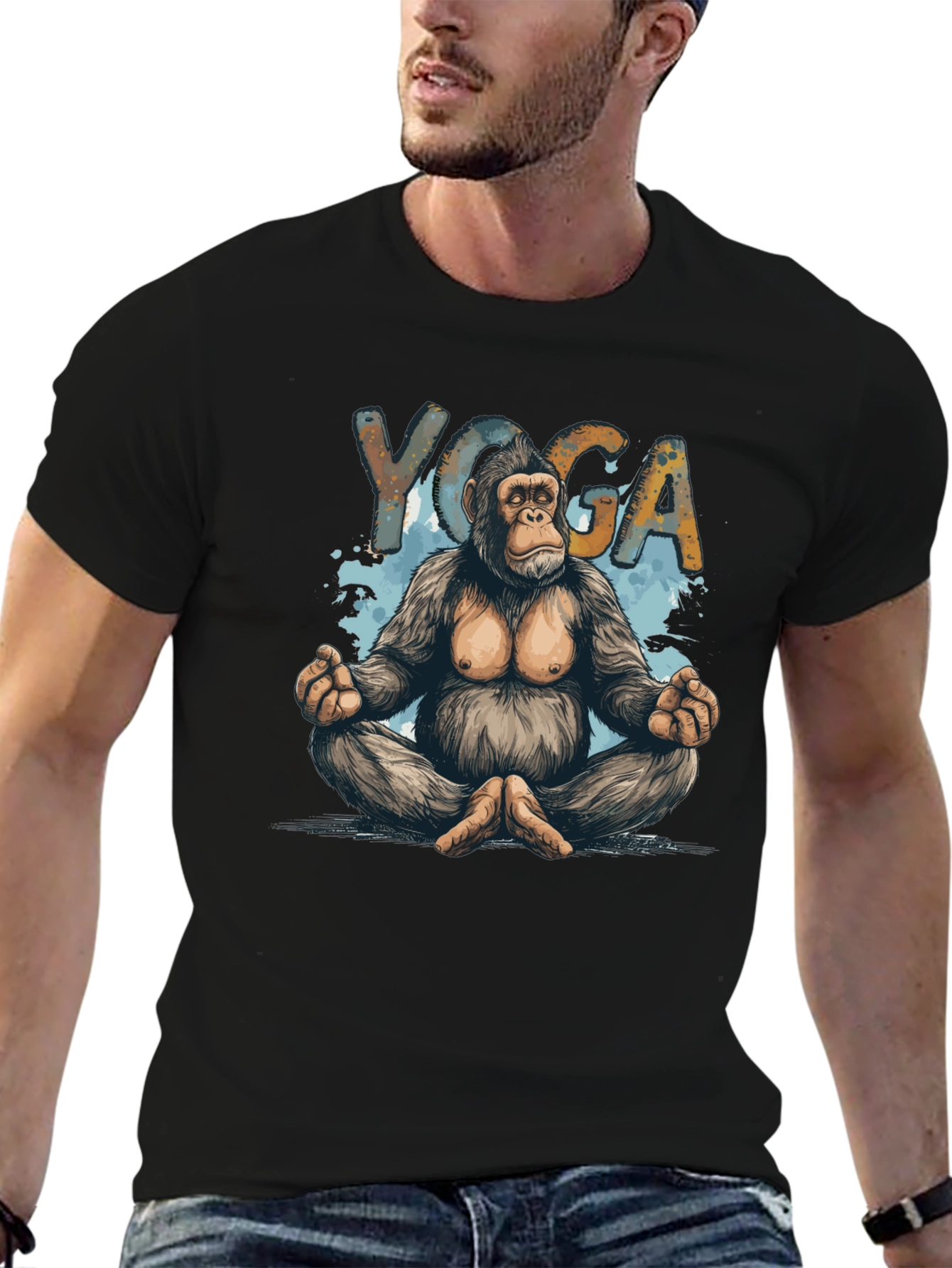 Yoga Gorilla Graphic T-Shirt - Relaxed Fit