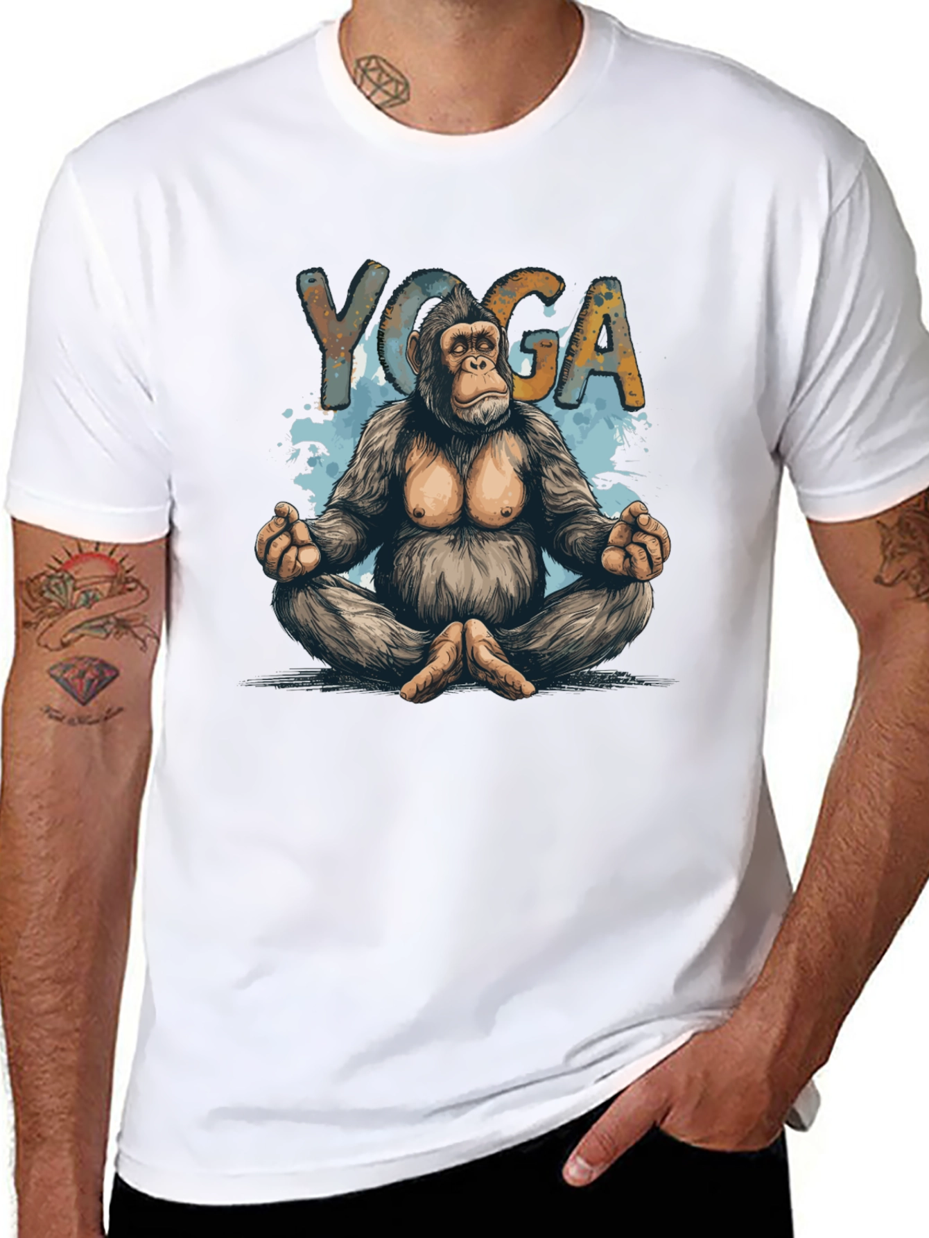 Yoga Gorilla Graphic T-Shirt - Relaxed Fit