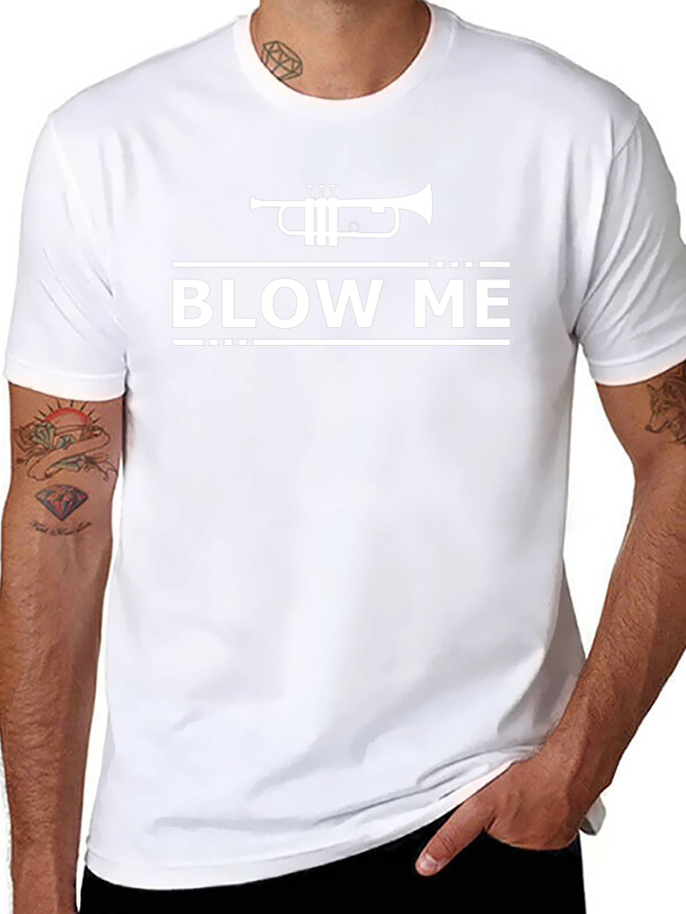 Blow Me Trumpet T-Shirt - Funny Music Tee