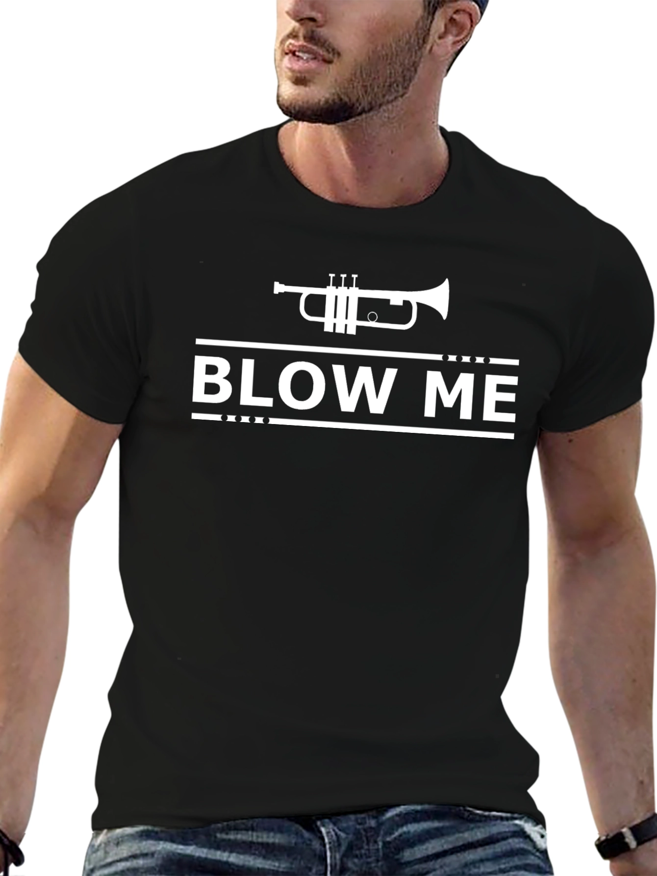Blow Me Trumpet T-Shirt - Funny Music Tee