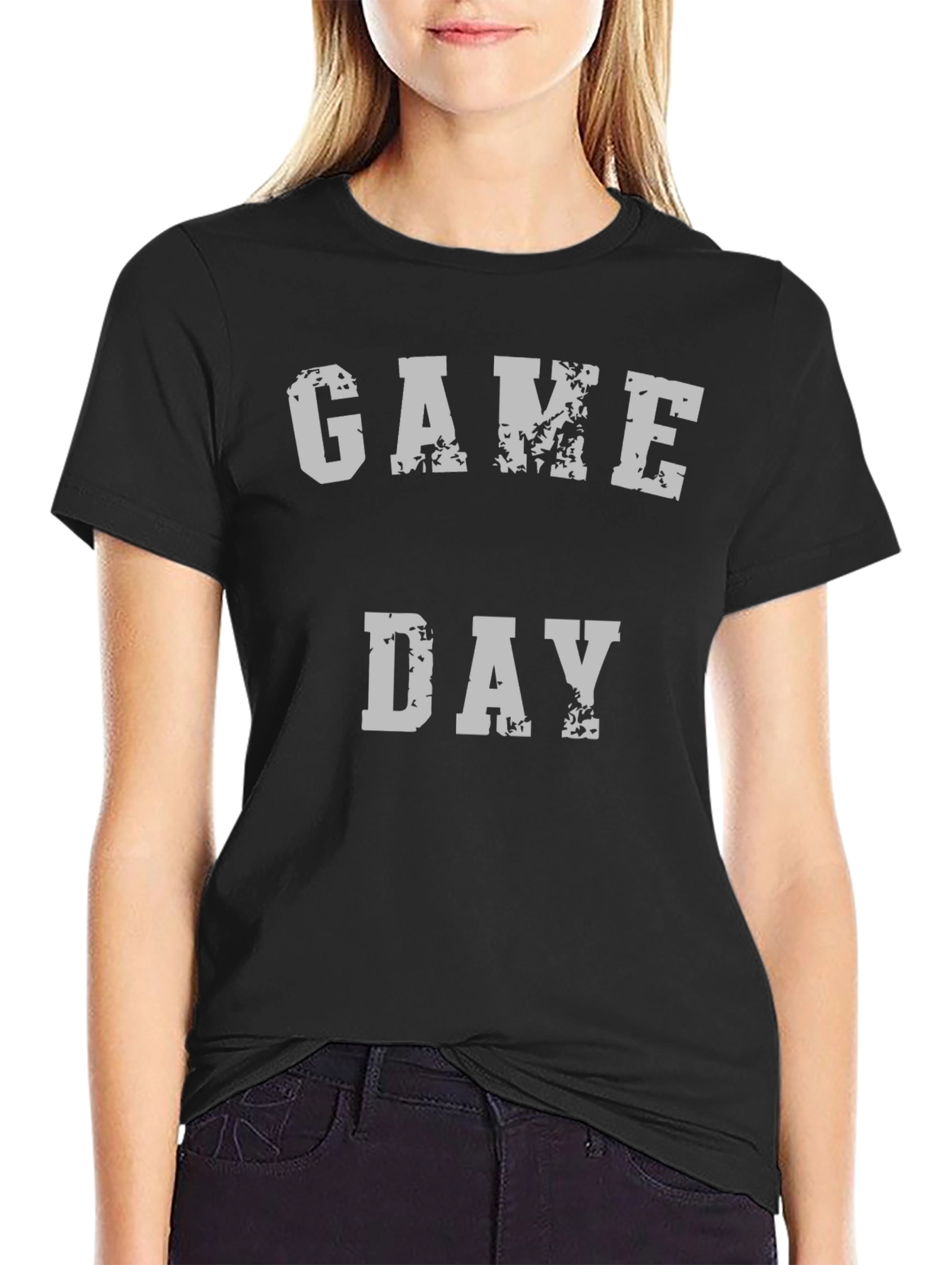 Game Day Black Graphic T-Shirt