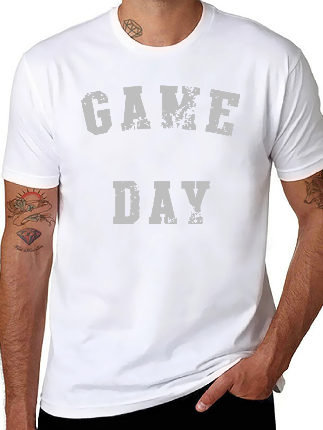 Game Day Black Graphic T-Shirt