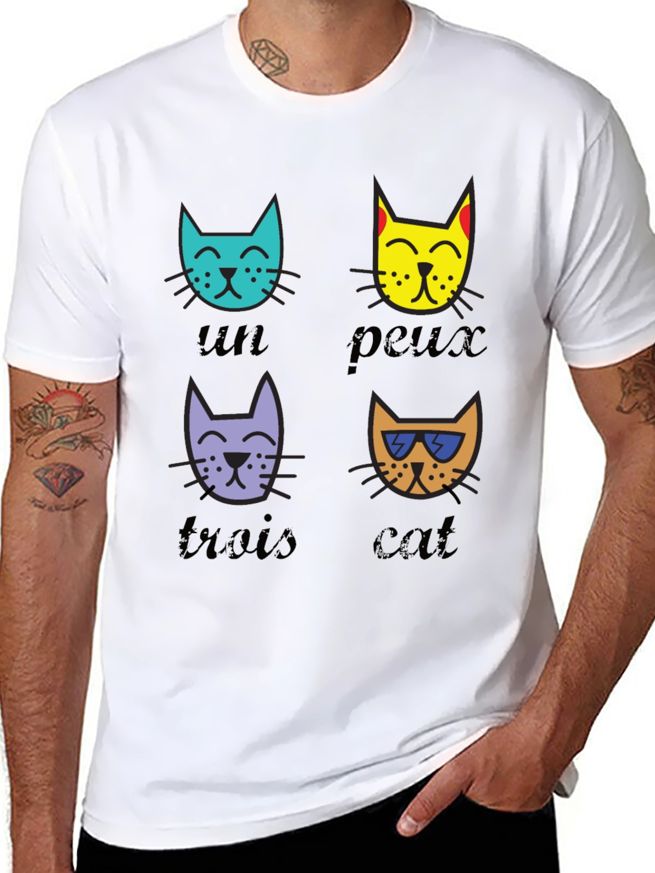 Cool Cat T-Shirt - French Inspired Funny Graphic Tee