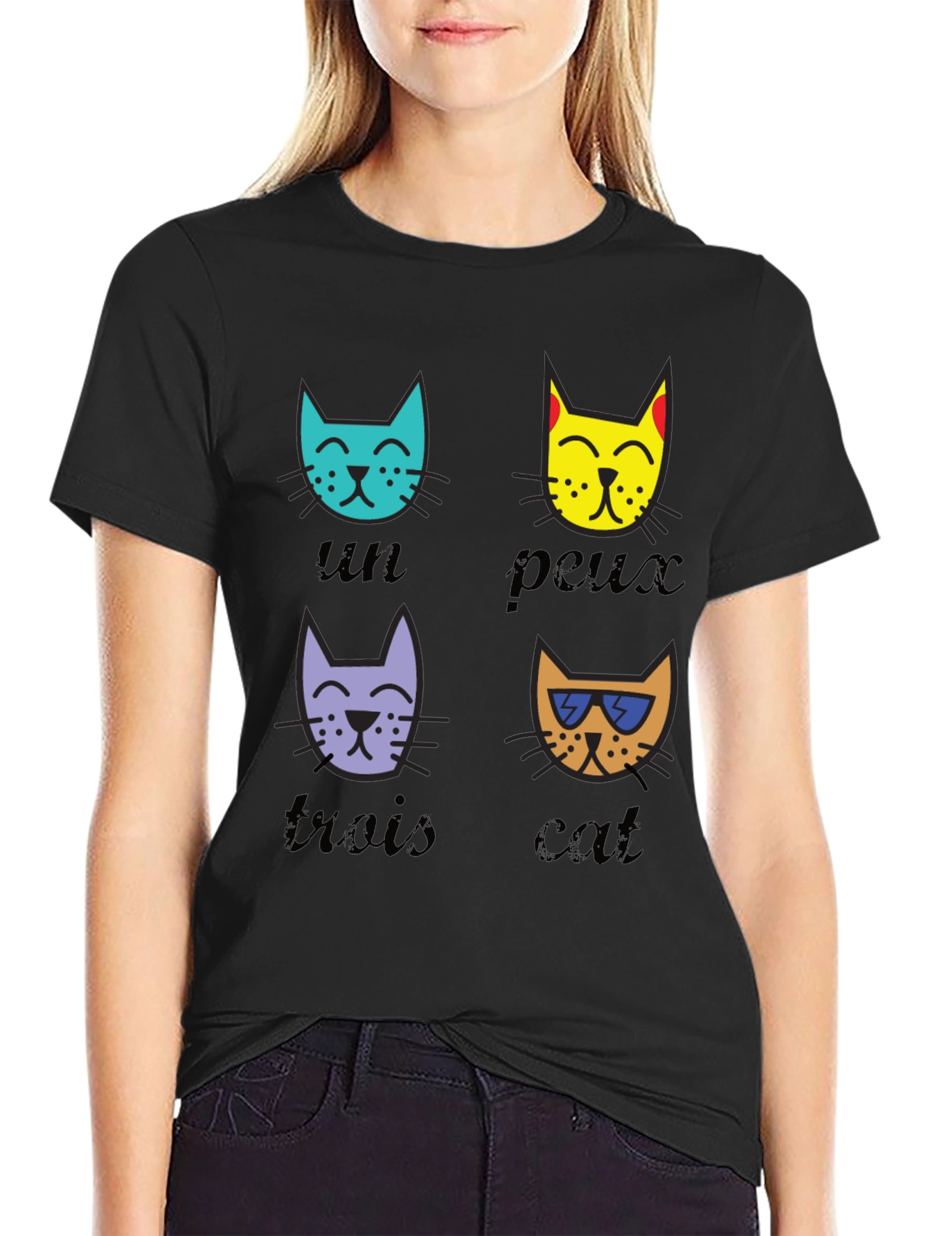 Cool Cat T-Shirt - French Inspired Funny Graphic Tee