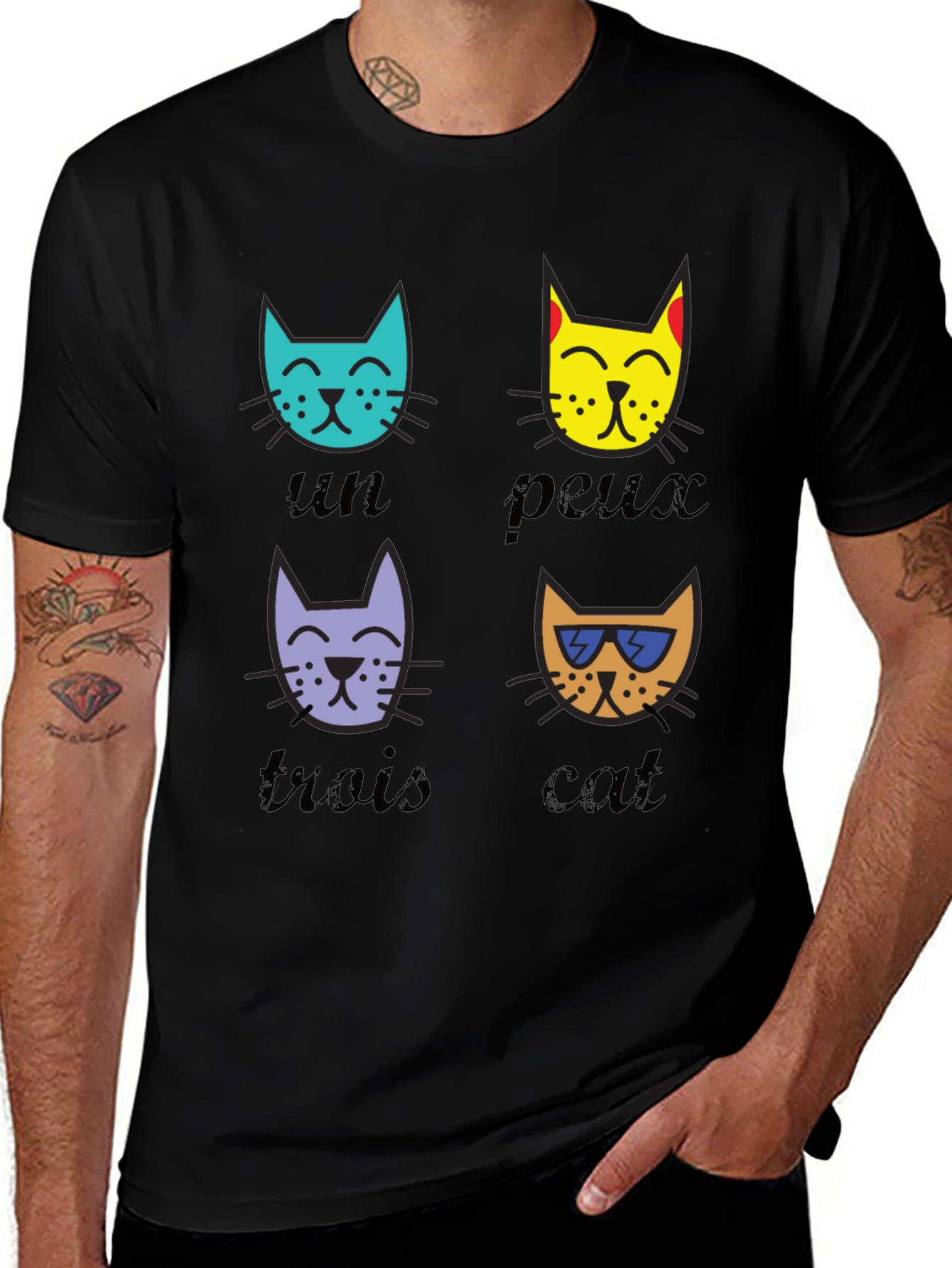 Cool Cat T-Shirt - French Inspired Funny Graphic Tee