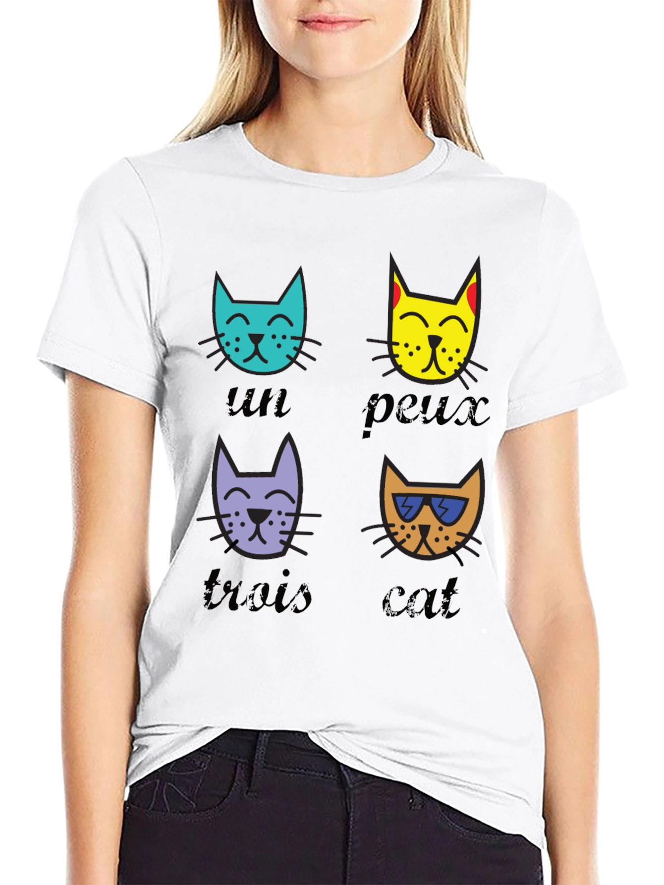 Cool Cat T-Shirt - French Inspired Funny Graphic Tee