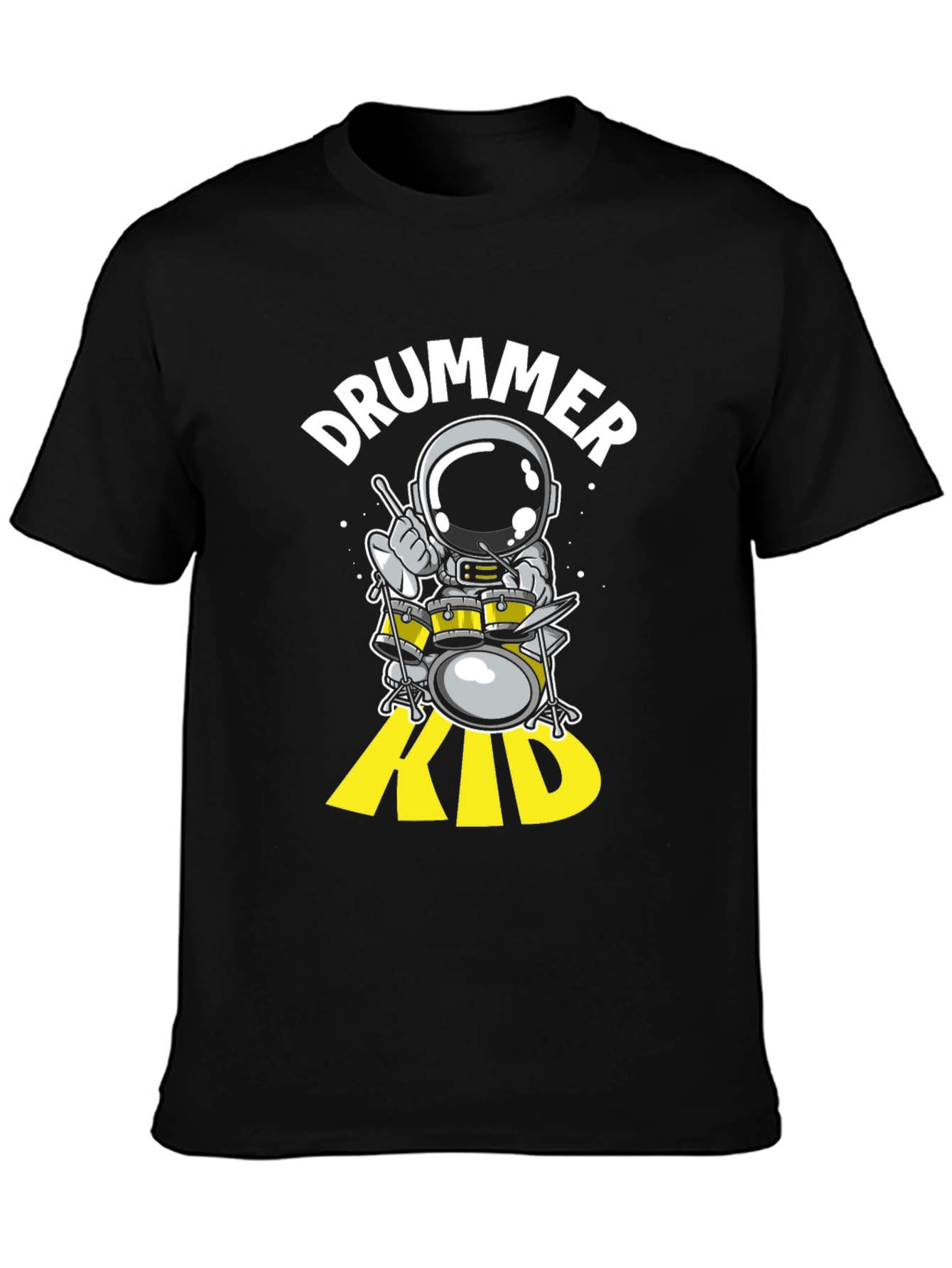 Astronaut Drummer Kid Graphic Tee