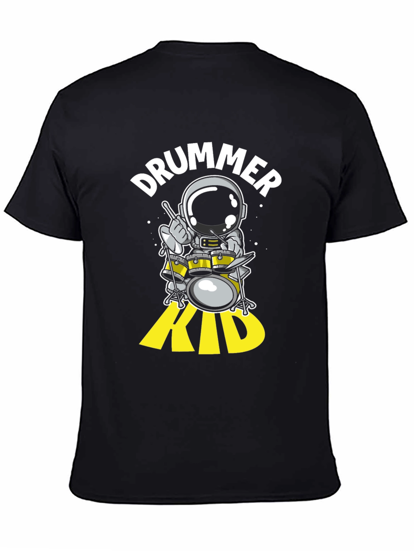Astronaut Drummer Kid Graphic Tee