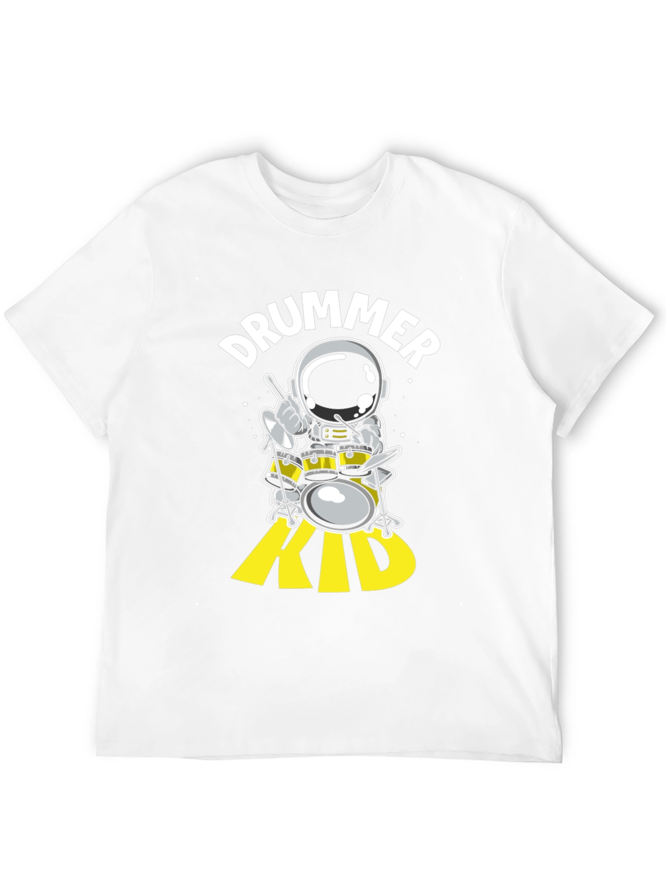 Astronaut Drummer Kid Graphic Tee