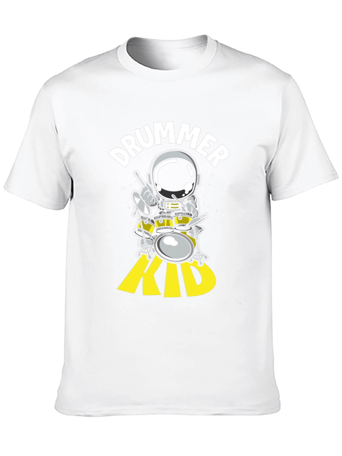 Astronaut Drummer Kid Graphic Tee